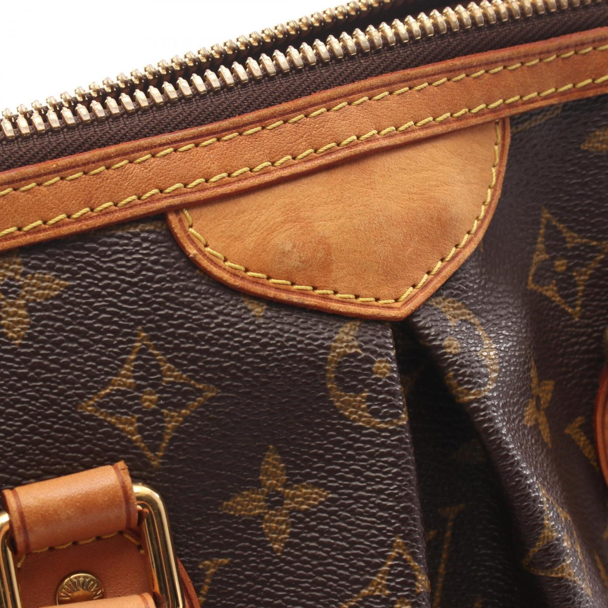 Louis Vuitton Brown Coated Canvas Monogram Leather Handbag (Pre-Owned)