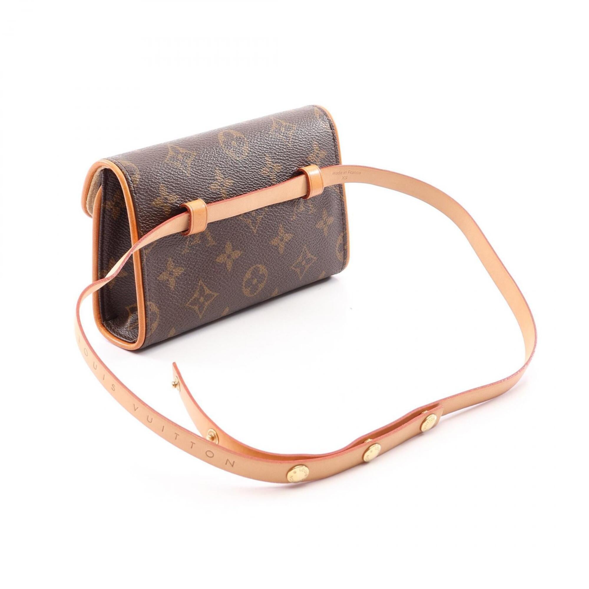 Louis Vuitton Brown Monogram Coated Canvas Canvas Leather Fanny Pack Handbag (Pre-Owned)