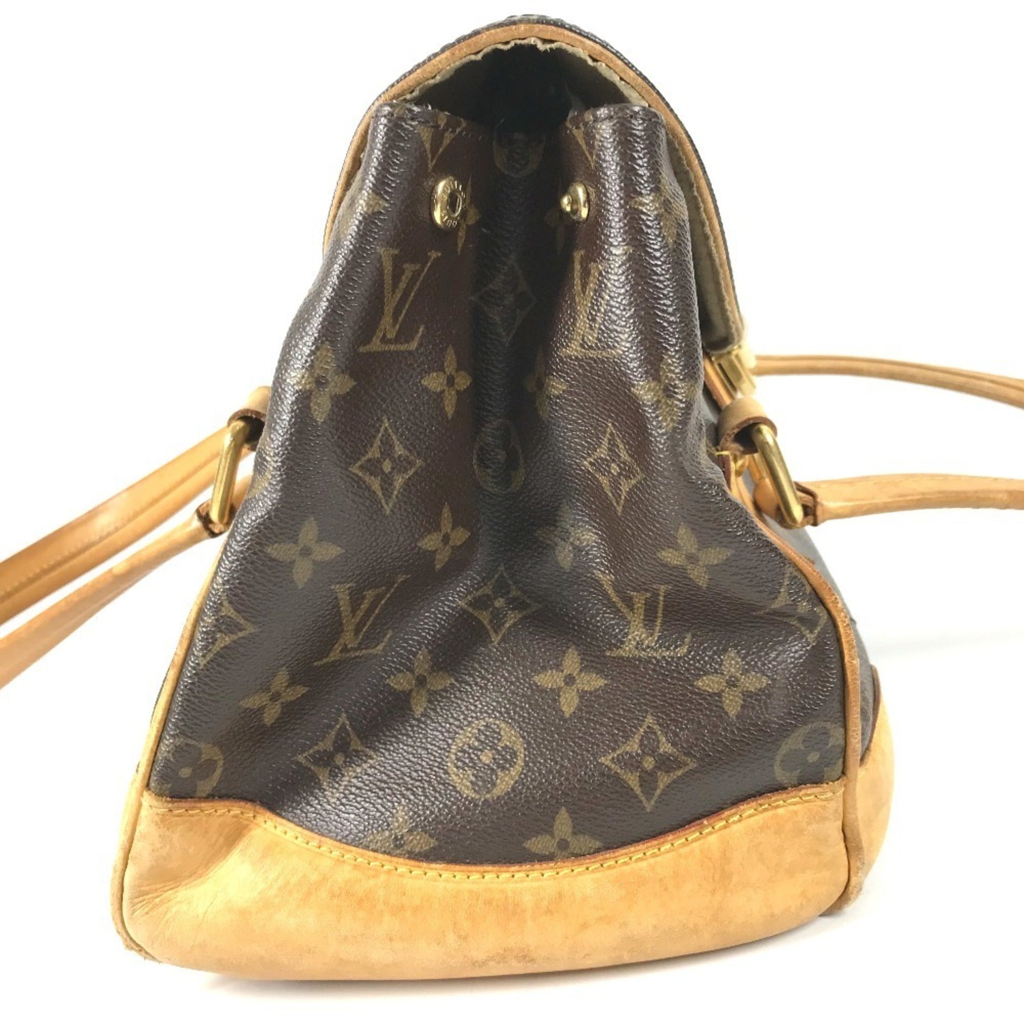 Louis Vuitton Brown Monogram Shoulder Bag Tote Bag (Pre-Owned)