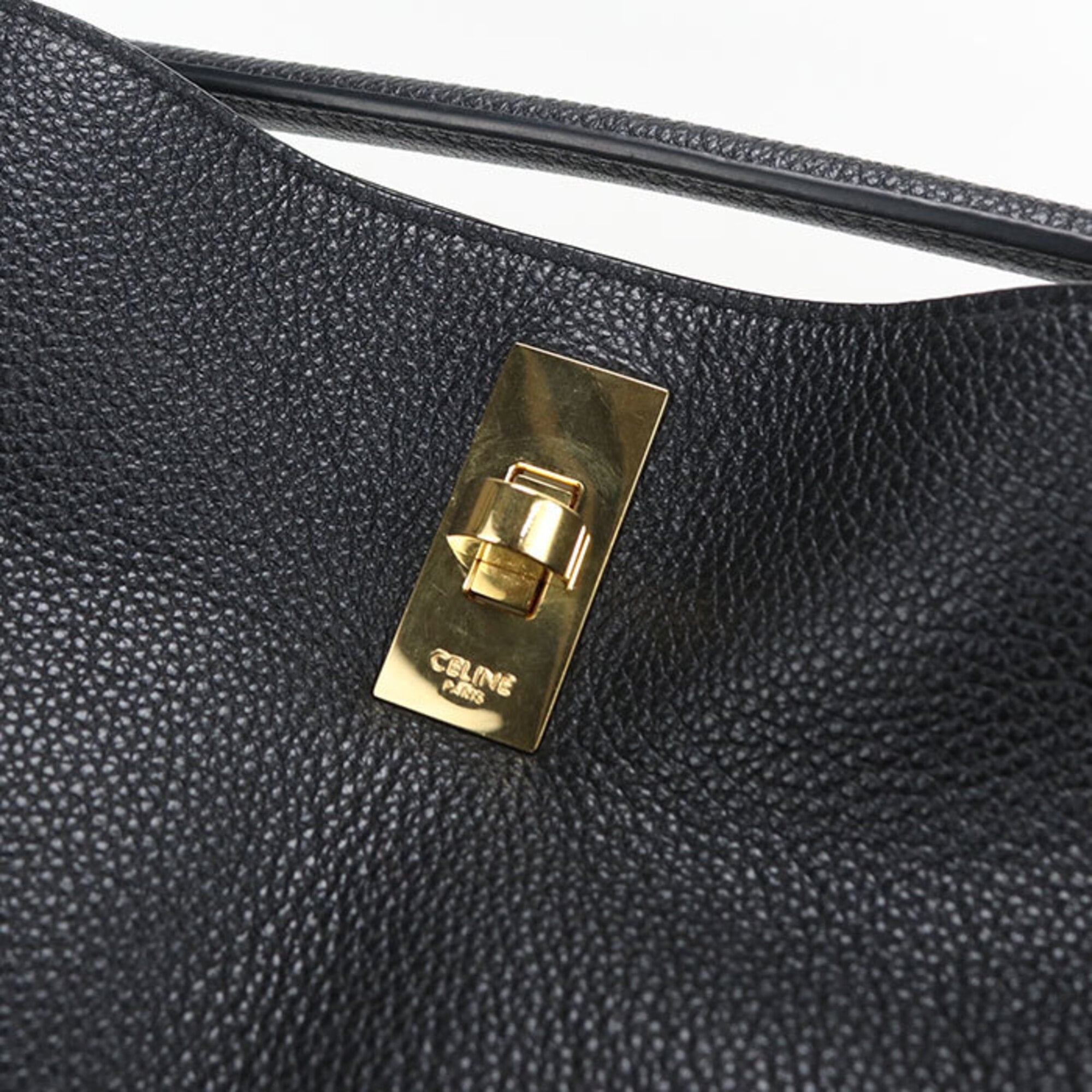 Celine Black Leather Handbag Pouch (Pre-Owned)