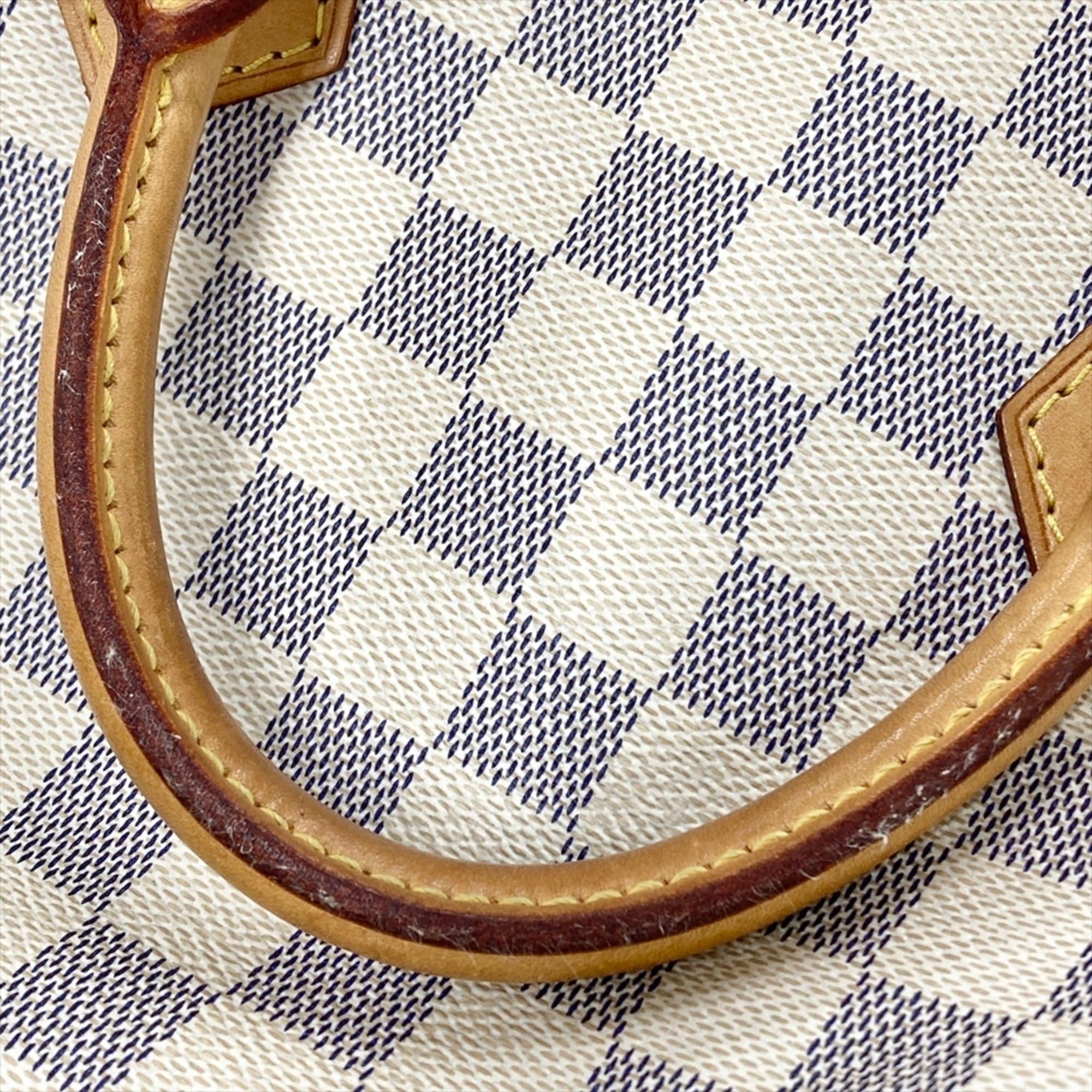 Louis Vuitton Black Damier Azur Galle White Damier Azur Handbag (Pre-Owned)