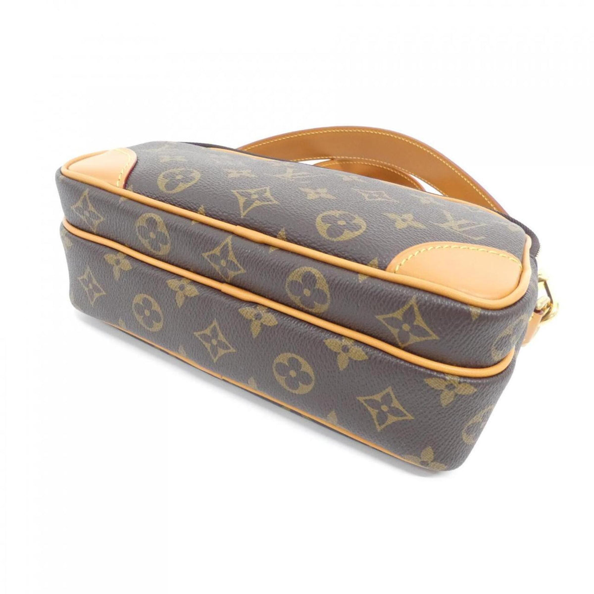 Louis Vuitton Monogram Brown Marron Coated Canvas Shoulder Bag (Pre-Owned)