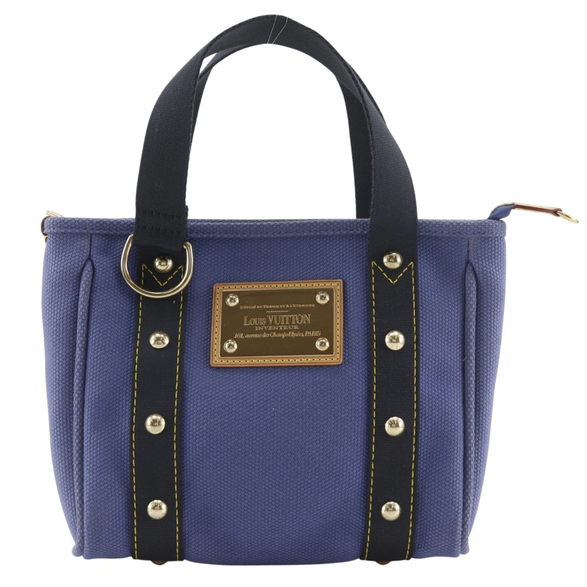 Louis Vuitton Purple Canvas Handbag (Pre-Owned)