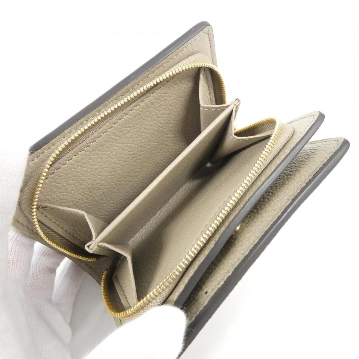 Louis Vuitton Beige Cream Tourterelle Leather Wallet (Bi-Fold) (Pre-Owned)