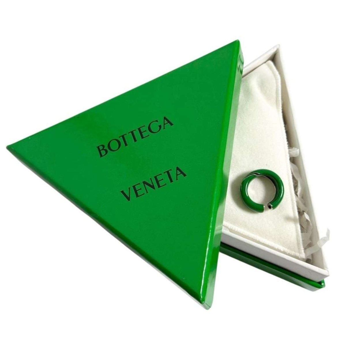 Bottega Veneta Green Band Ring (Pre-Owned)