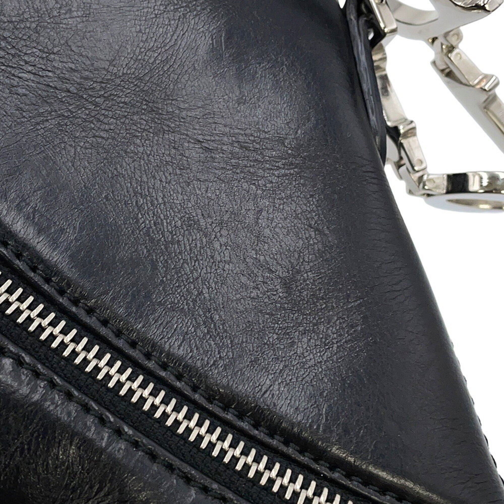 Christian Dior Black Leather Handbag (Pre-Owned)