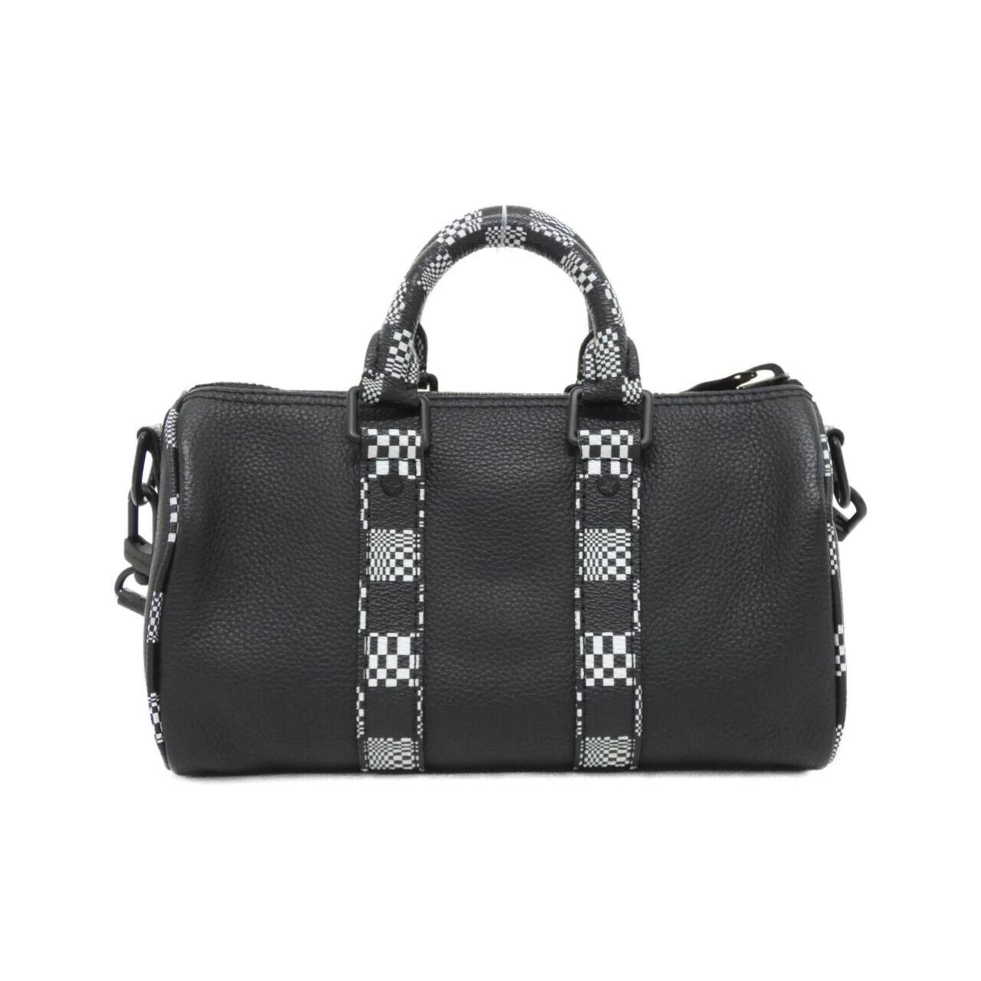Louis Vuitton Black Leather Shoulder Bag (Pre-Owned)