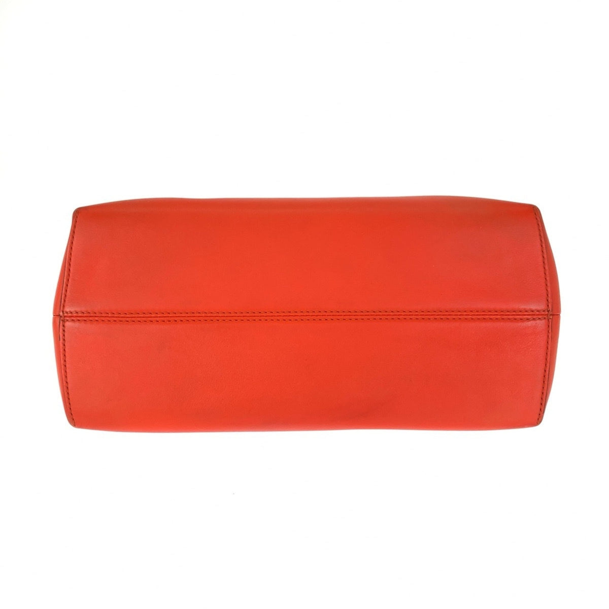 Fendi Orange Leather Handbag Shoulder Bag (Pre-Owned)
