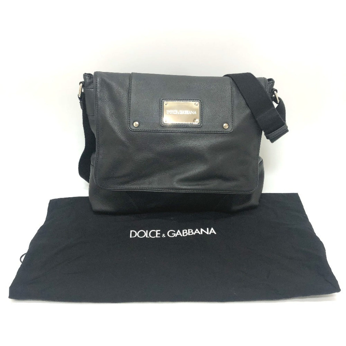 Dolce & Gabbana Black Leather Shoulder Bag (Pre-Owned)