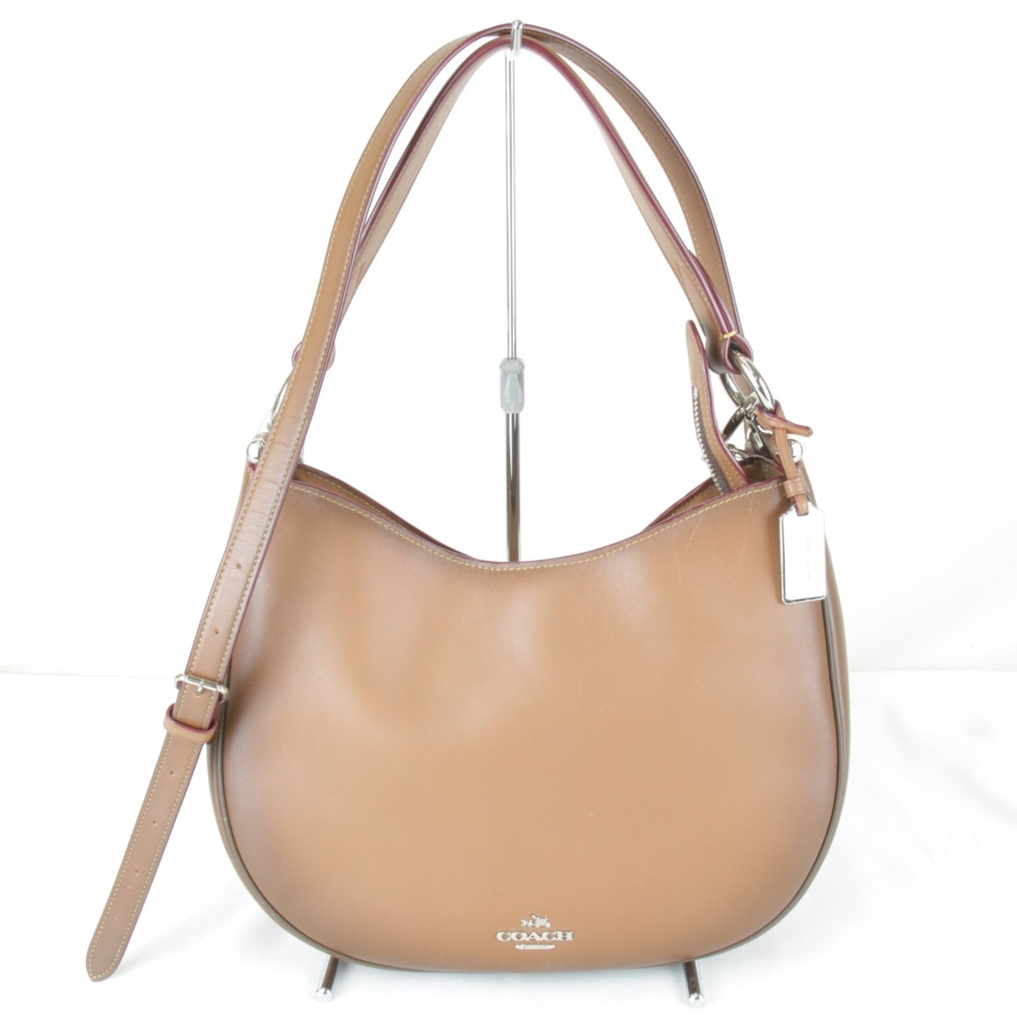 Coach Brown Leather Shoulder Bag (Pre-Owned)