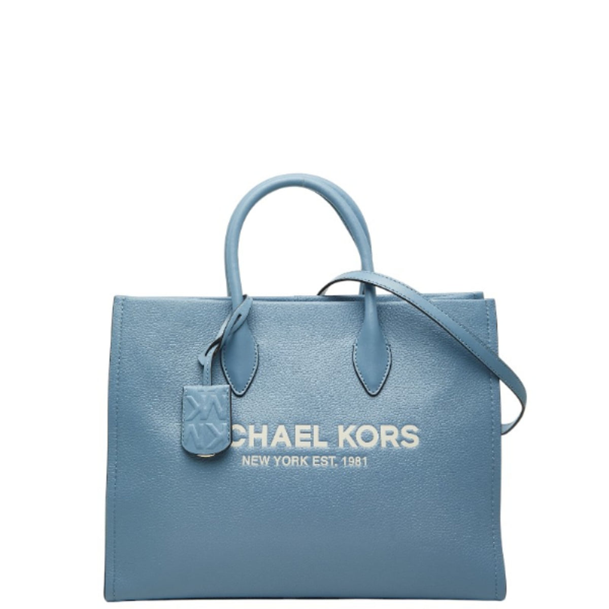 Michael Kors Blue Leather Handbag Shoulder Bag Tote Bag (Pre-Owned)