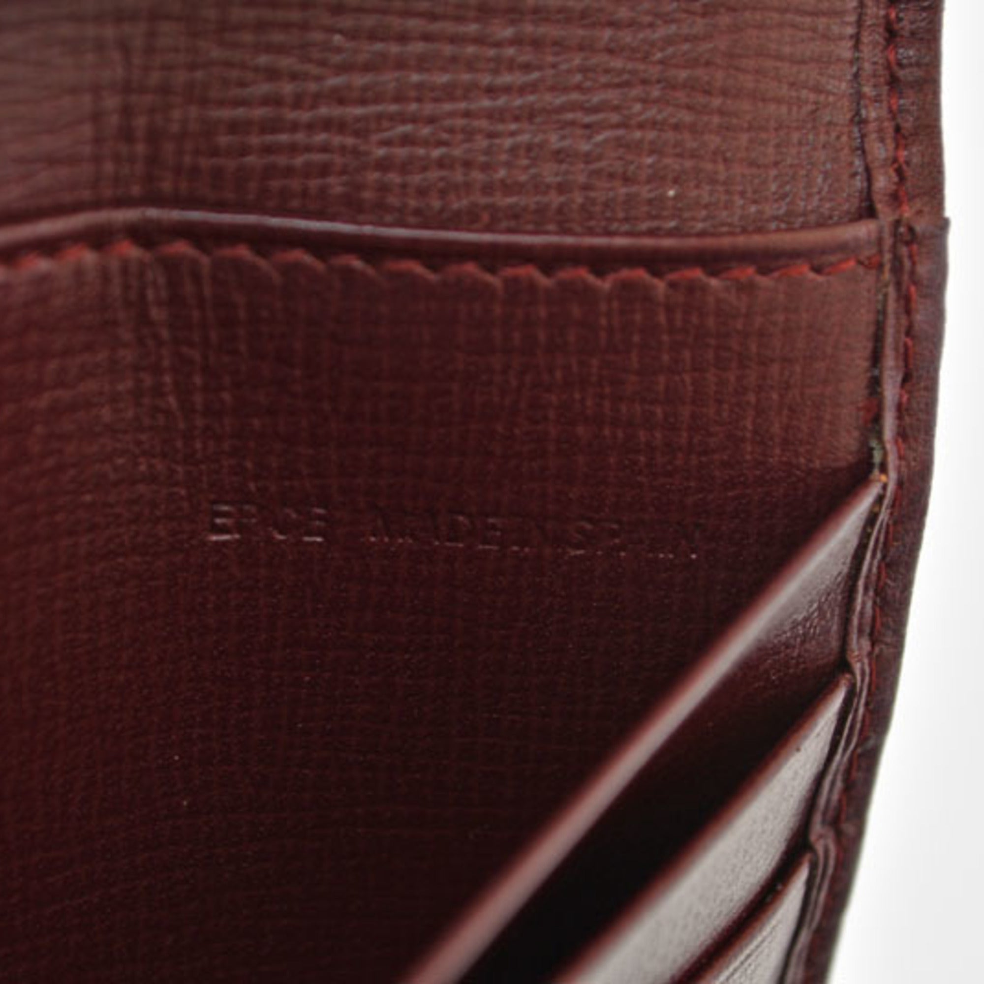 Cartier Bordeaux Leather Wallet (Tri-Fold) (Pre-Owned)
