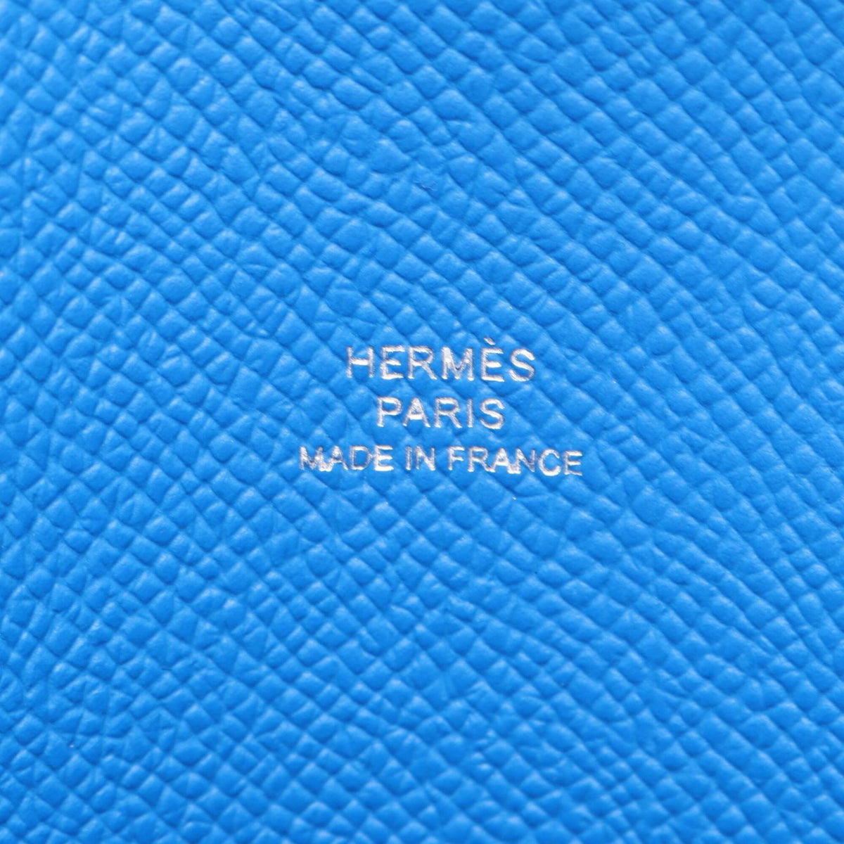 Hermes Blue Epsom Leather Handbag Shoulder Bag (Pre-Owned)