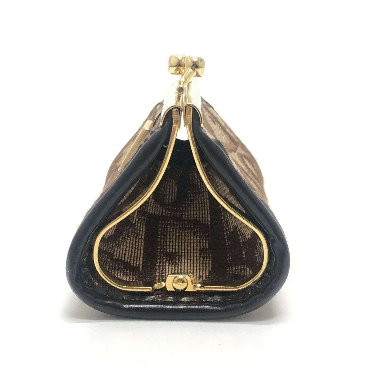 Christian Dior Brown Canvas Coin Purse/Coin Case (Pre-Owned)