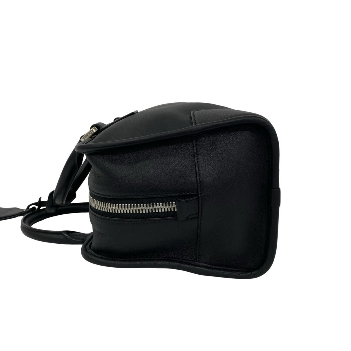 Loewe Black Leather Boston Bag Handbag Shoulder Bag (Pre-Owned)