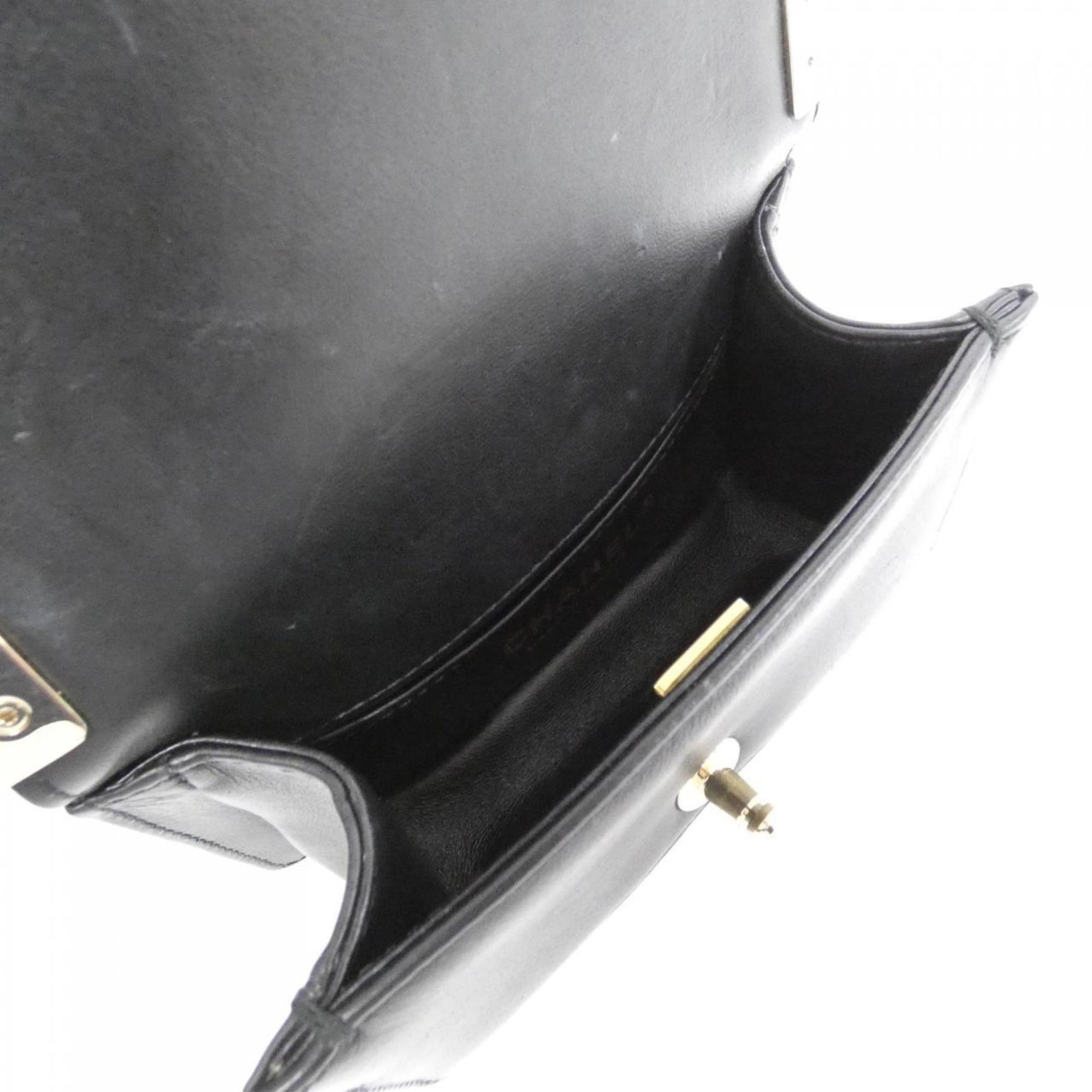 Chanel Black Leather Shoulder Bag (Pre-Owned)