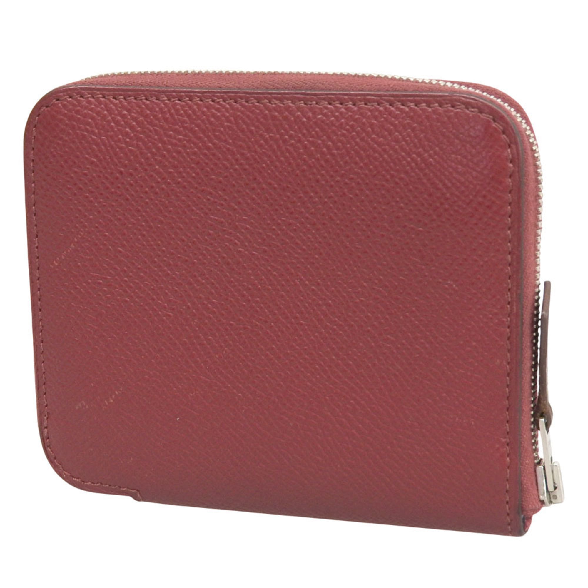 Hermes Red Color Epsom Leather Coin Purse/Coin Case (Pre-Owned)