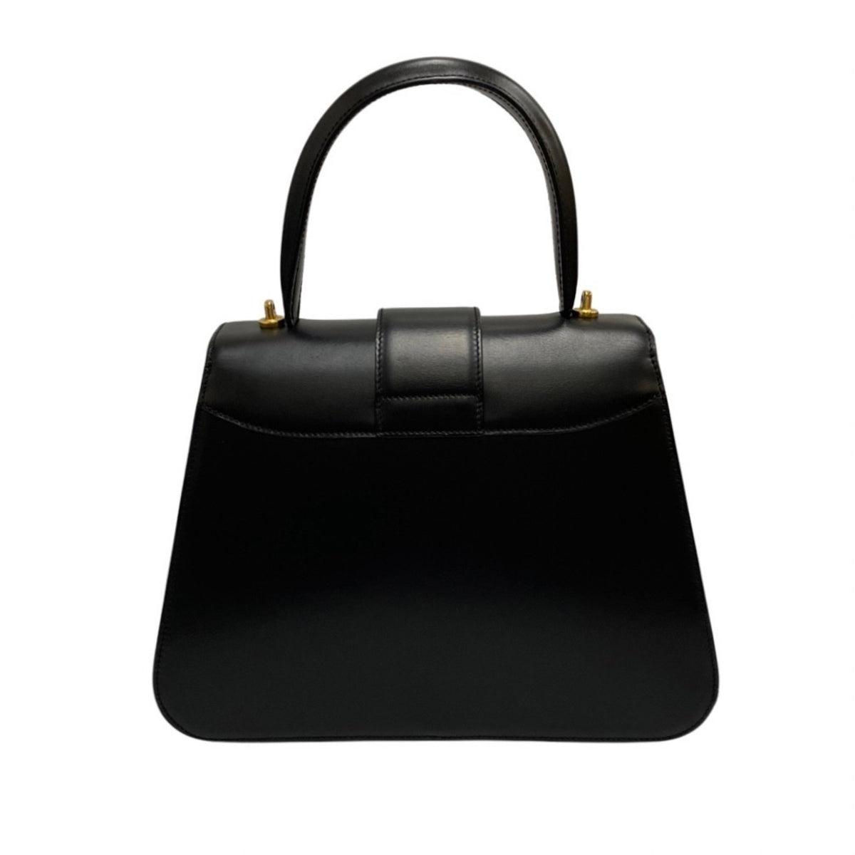 Celine Black Leather Handbag Shoulder Bag (Pre-Owned)