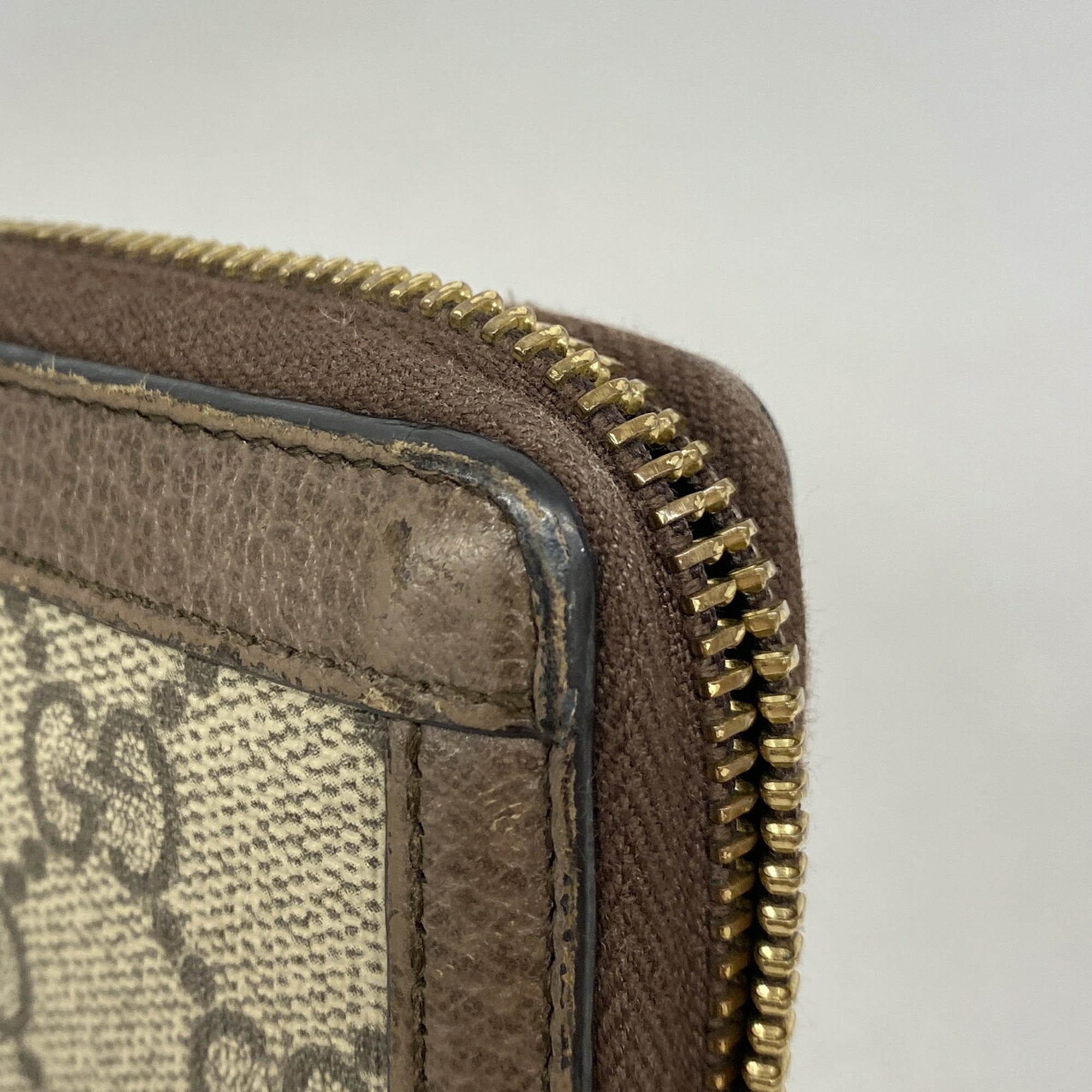 Gucci Brown Pvc Long Wallet (Bi-Fold) (Pre-Owned)