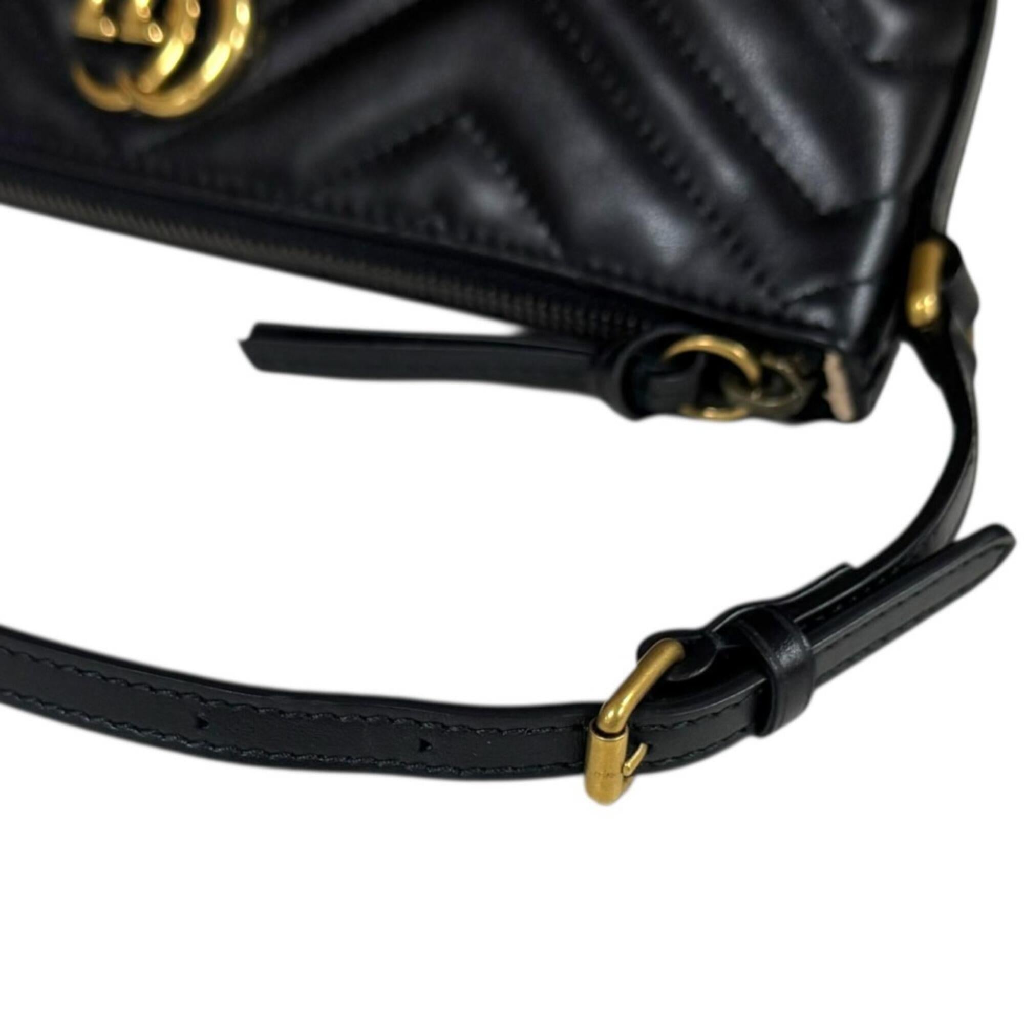 Gucci Black Leather Handbag (Pre-Owned)