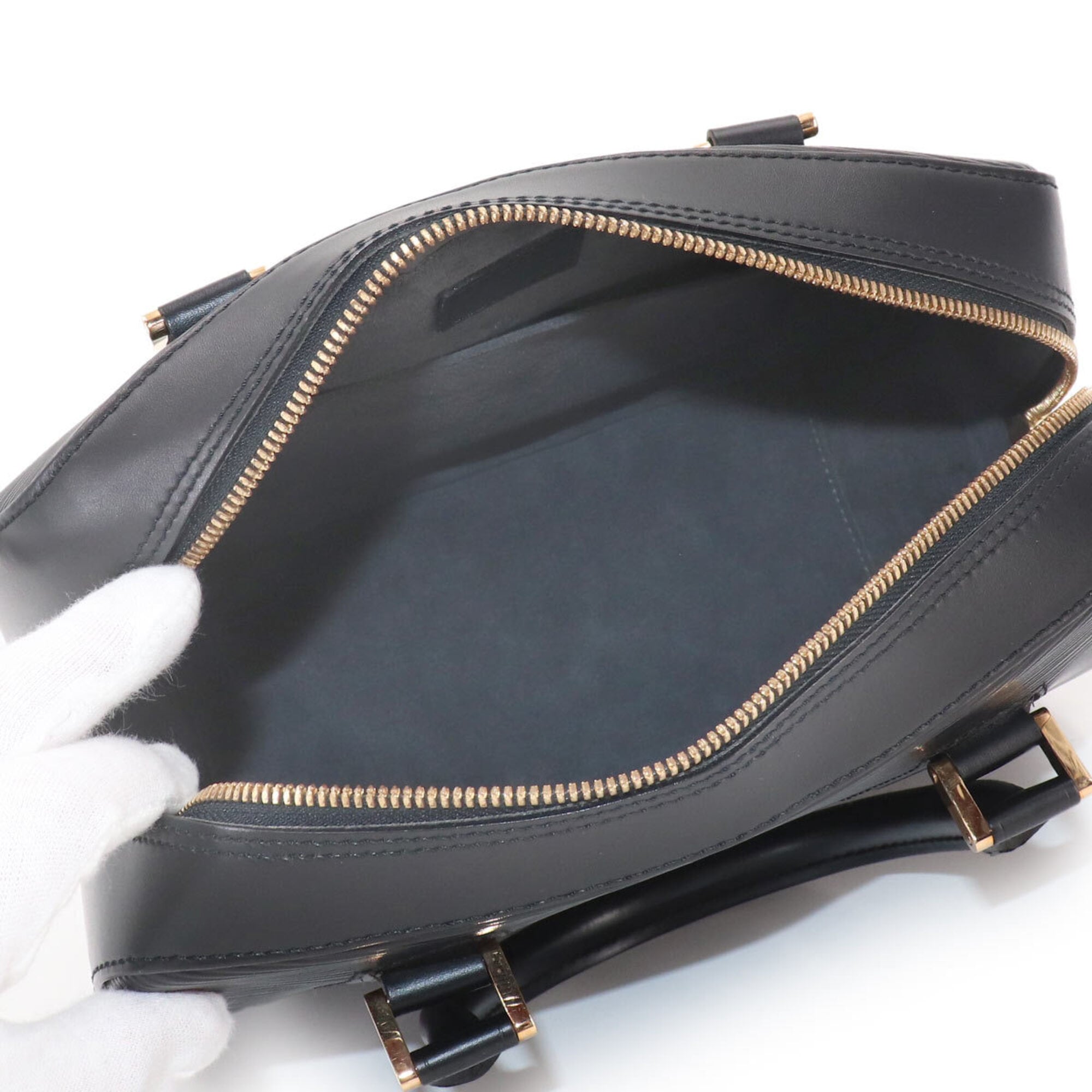 Louis Vuitton Epi Noir Epi Leather Handbag (Pre-Owned)