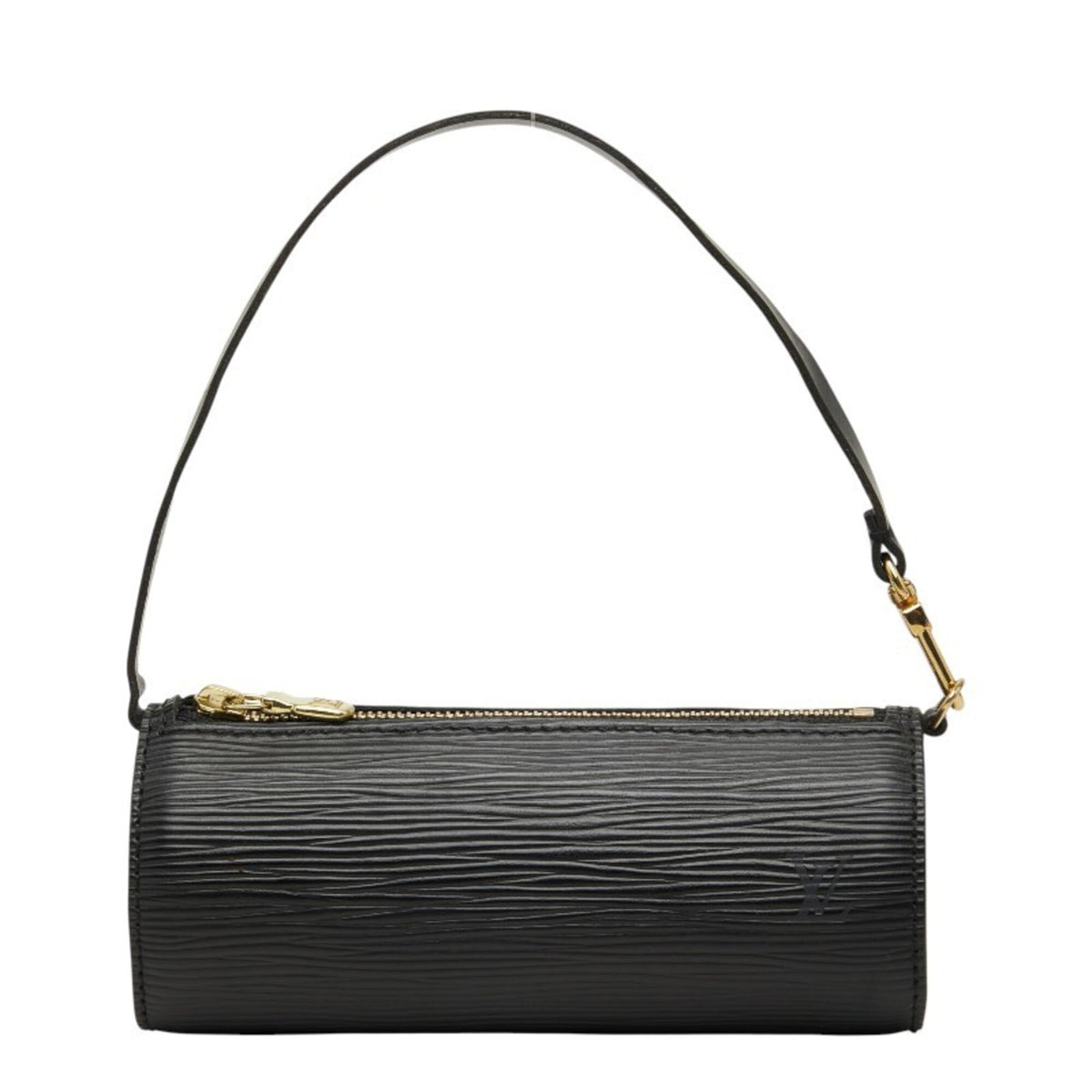Louis Vuitton Black Noir Leather Handbag Pouch (Pre-Owned)