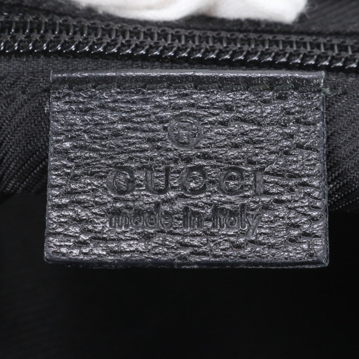 Gucci Black Leather Nylon Messenger Bag Shoulder Bag Tote Bag (Pre-Owned)