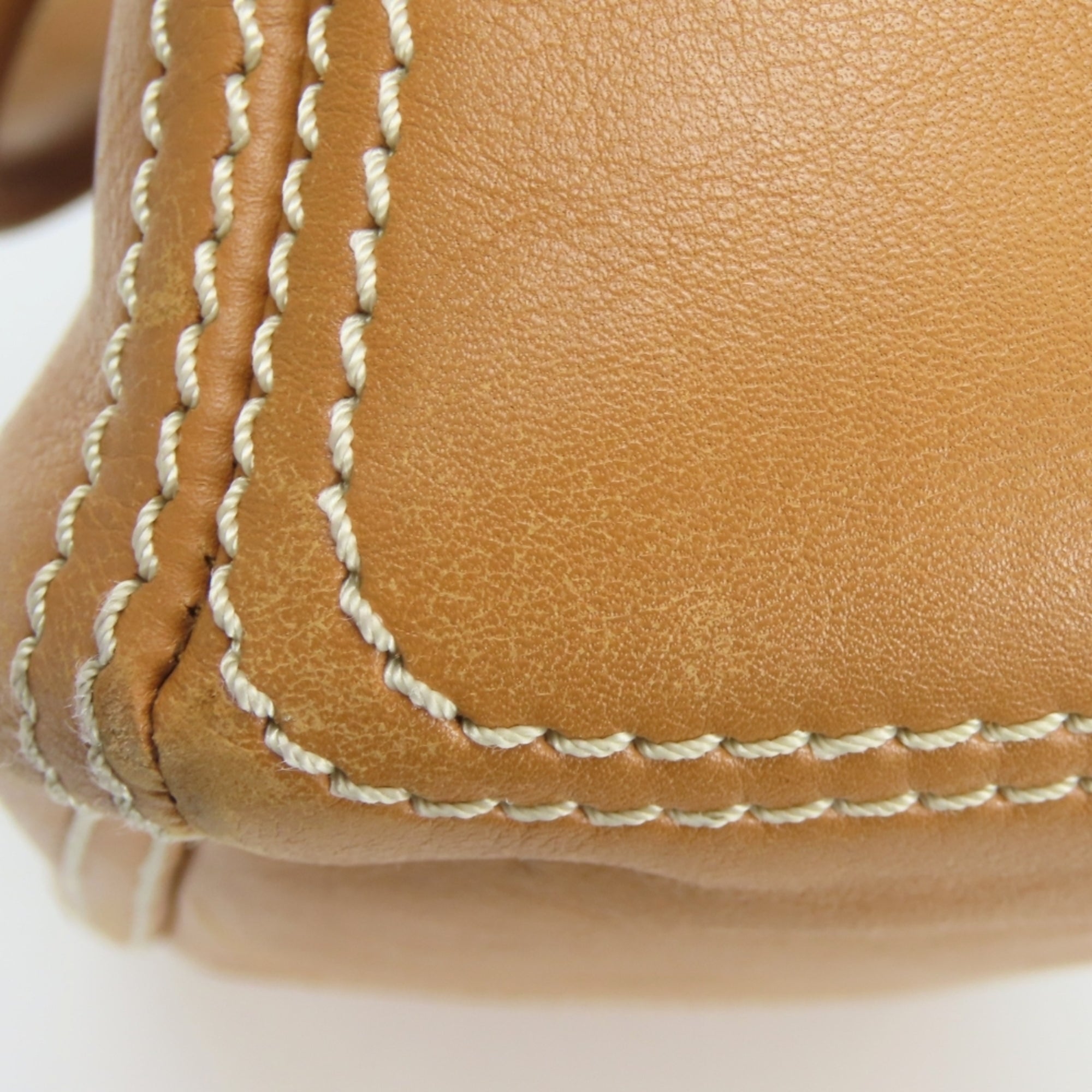Celine Boogie Brown Camel Leather Handbag (Pre-Owned)