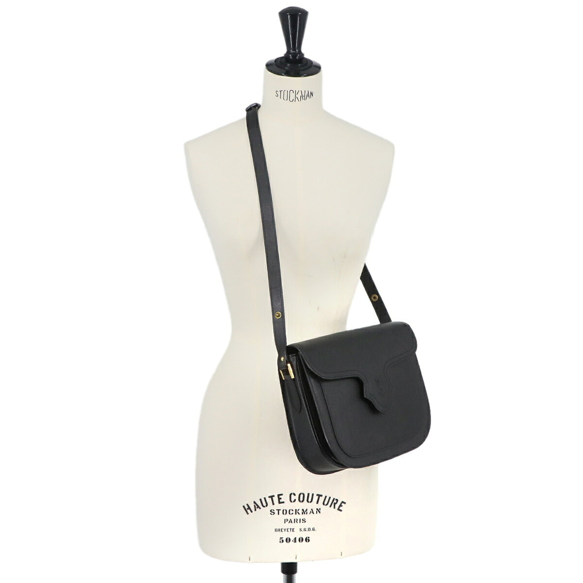 Yves Saint Laurent Black Leather Shoulder Bag (Pre-Owned)