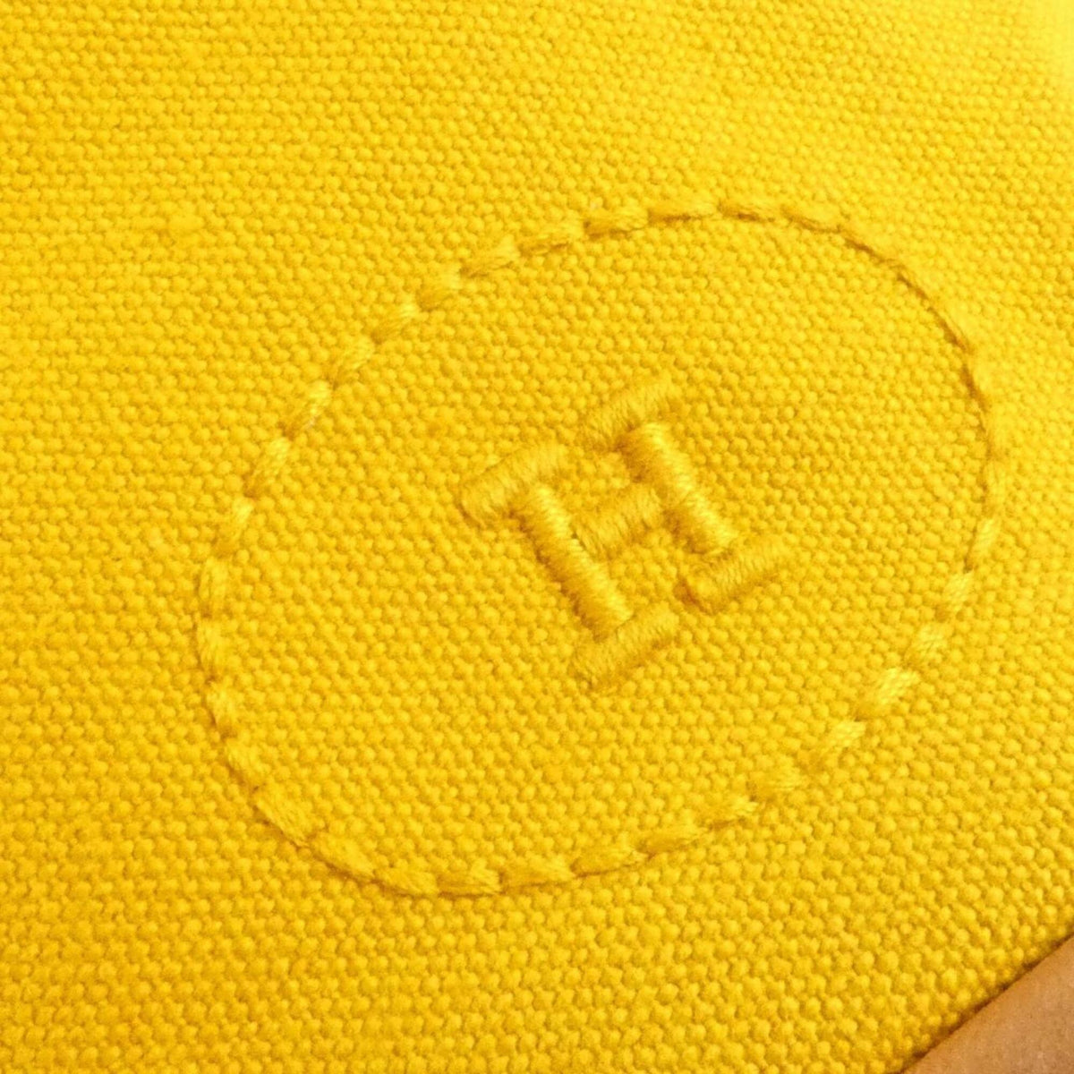 Hermes Jaune Canvas Shoulder Bag (Pre-Owned)
