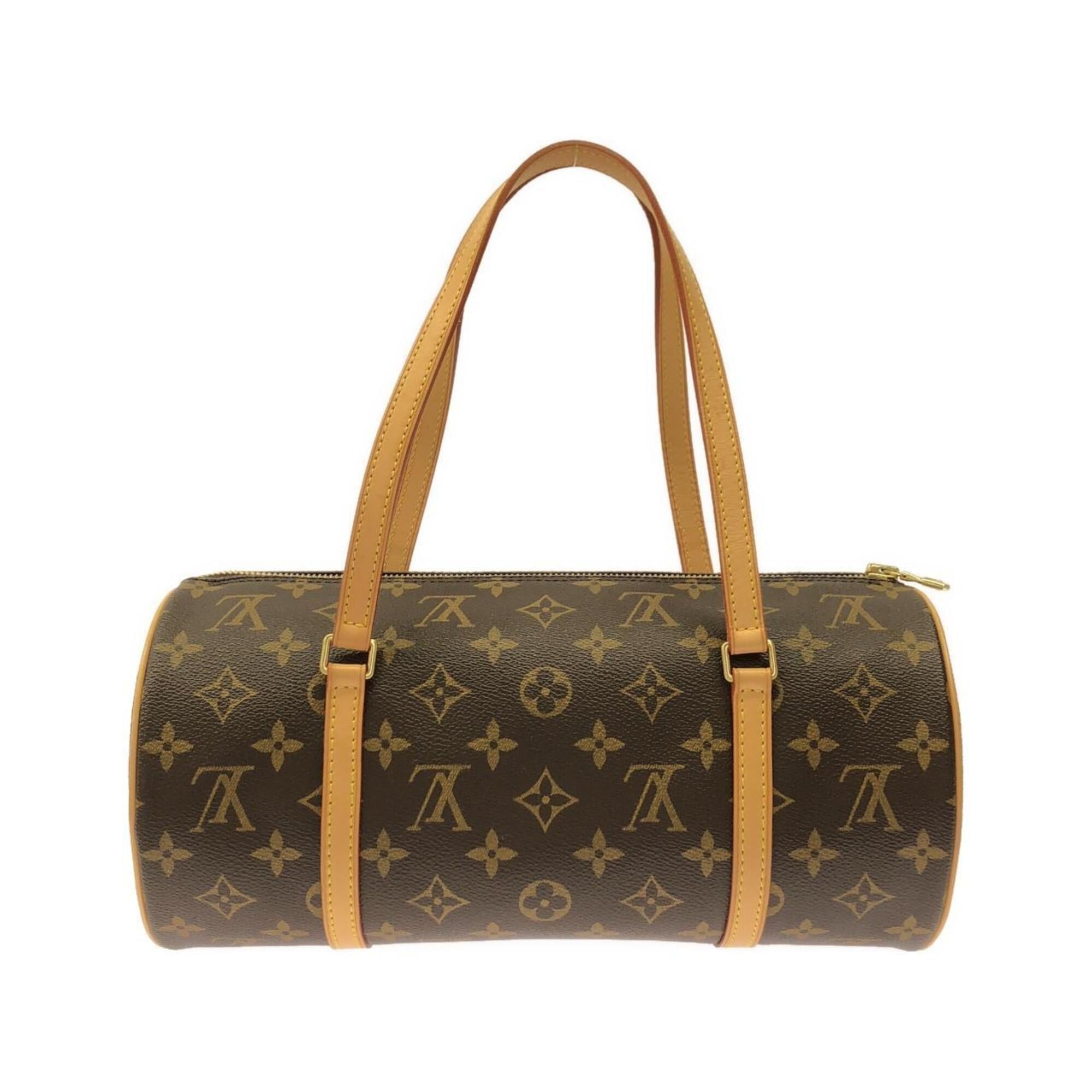 Louis Vuitton Marron Coated Canvas Handbag Pouch (Pre-Owned)