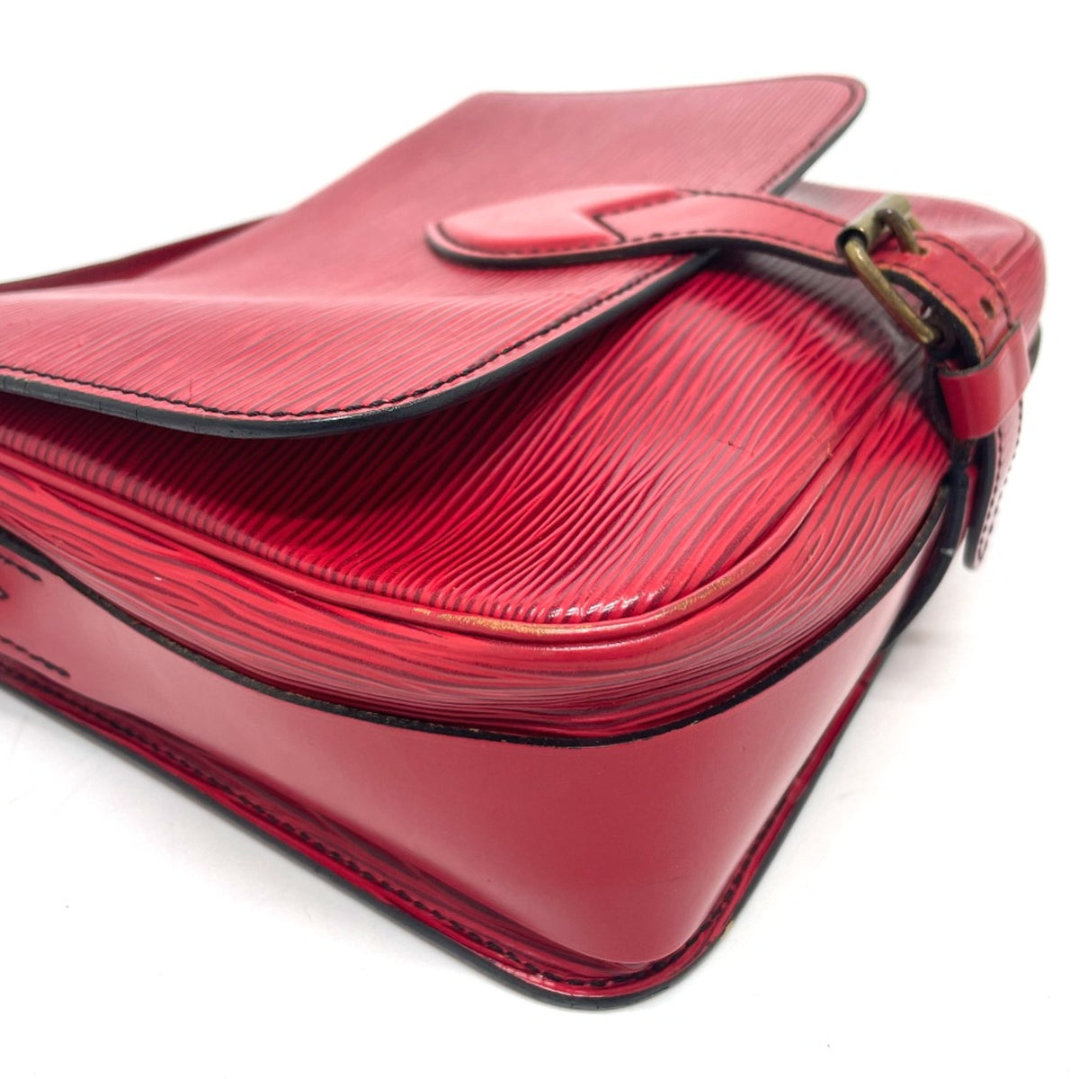 Louis Vuitton Red Leather Shoulder Bag (Pre-Owned)