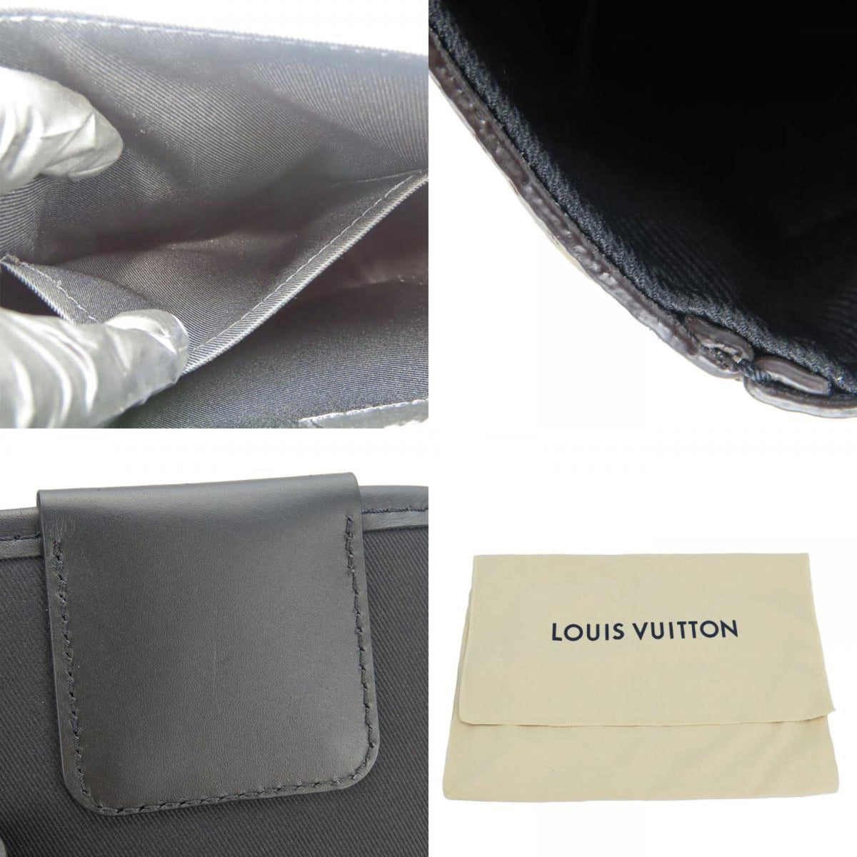 Louis Vuitton Monogram Macassar Black Brown Shoulder Bag (Pre-Owned)