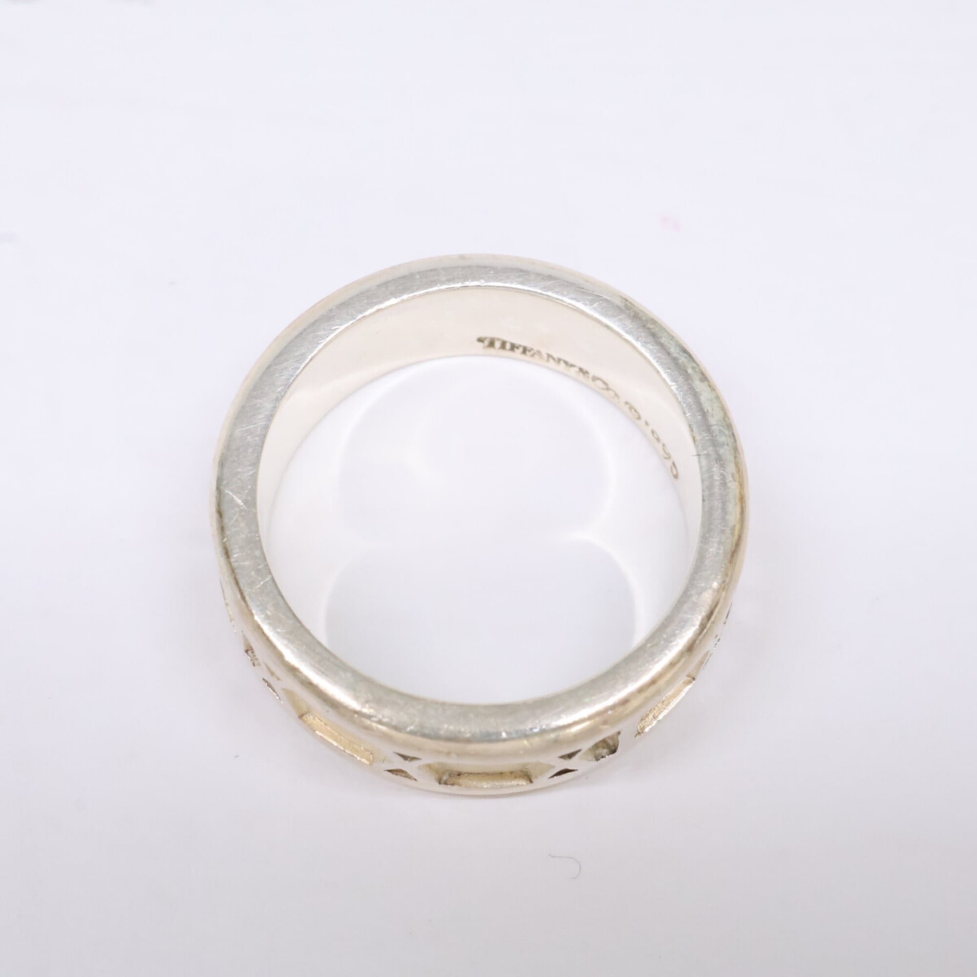 Tiffany Silver Silver 925 Band Ring (Pre-Owned)