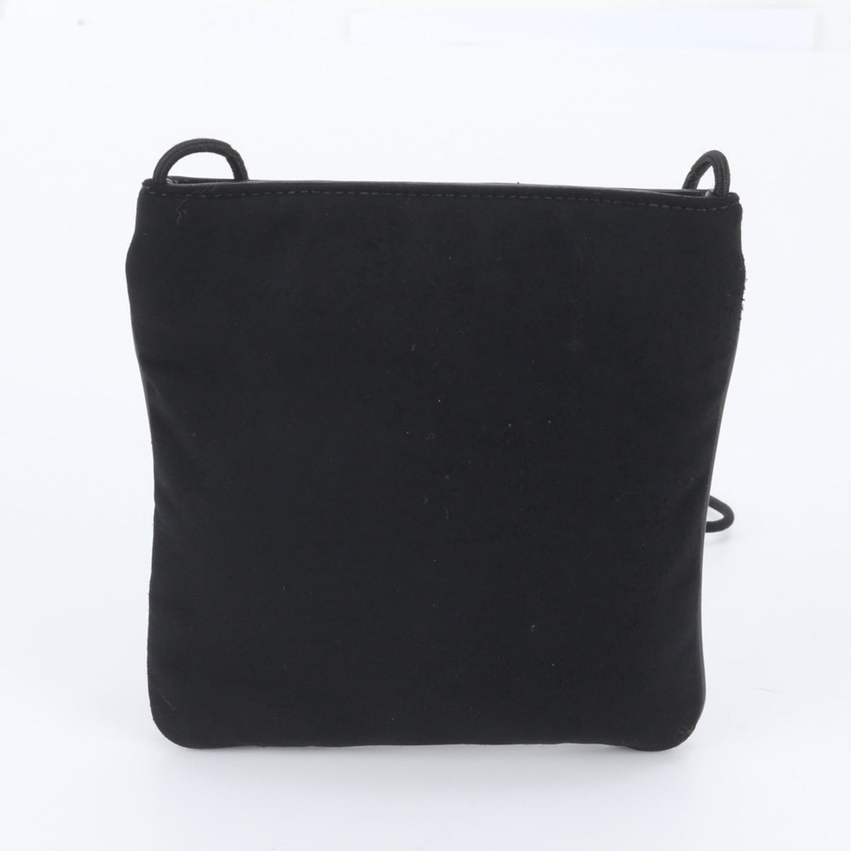 Miu Miu Black Leather Nylon Crossbody Bag Shoulder Bag (Pre-Owned)