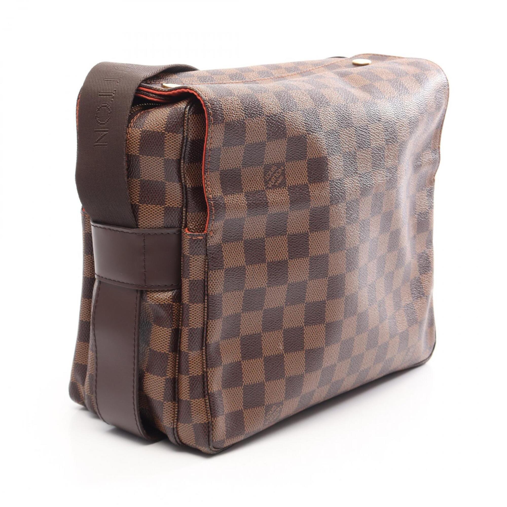 Louis Vuitton Brown Coated Canvas Leather Shoulder Bag (Pre-Owned)