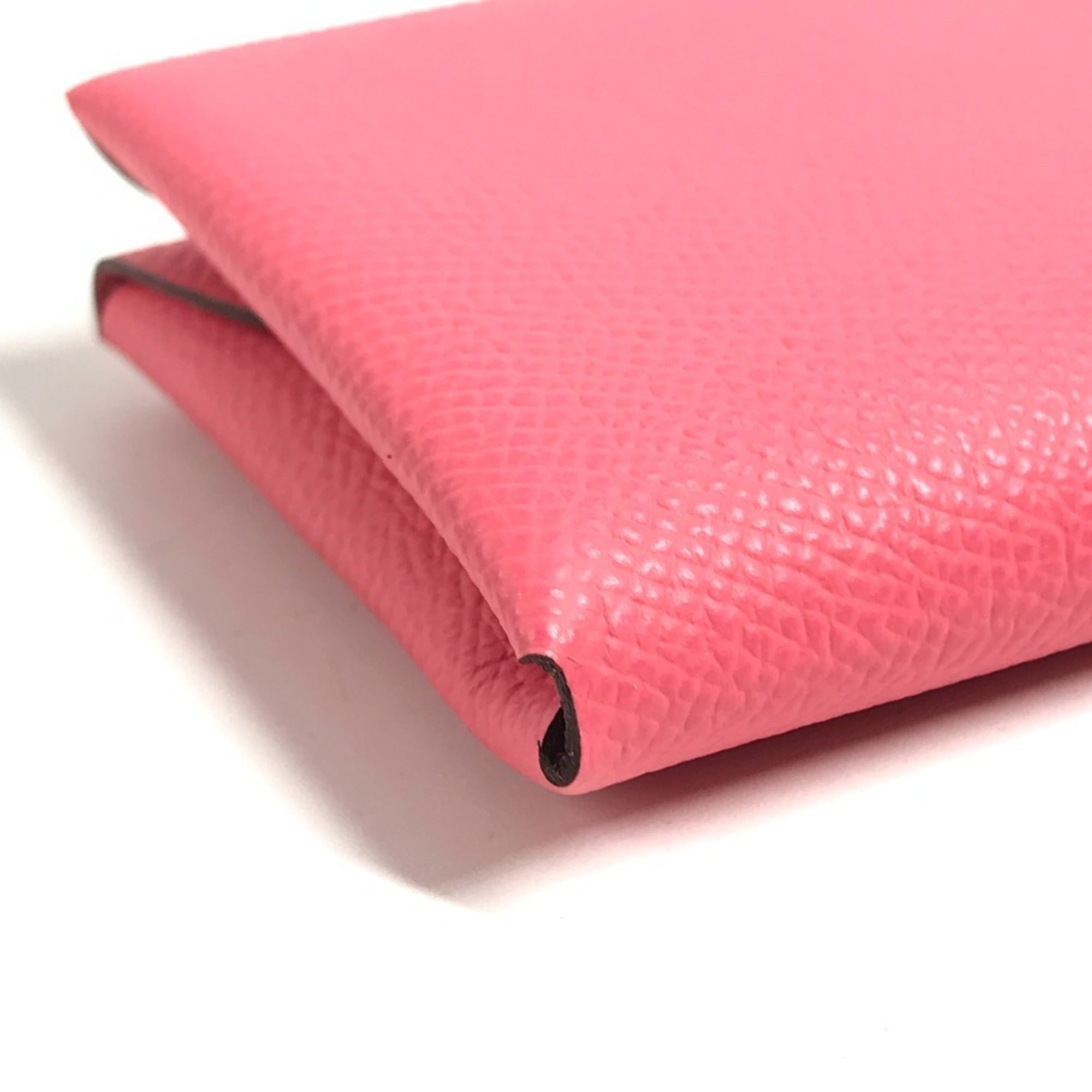 Hermes Pink Epsom Leather Coin Purse/Coin Case (Pre-Owned)