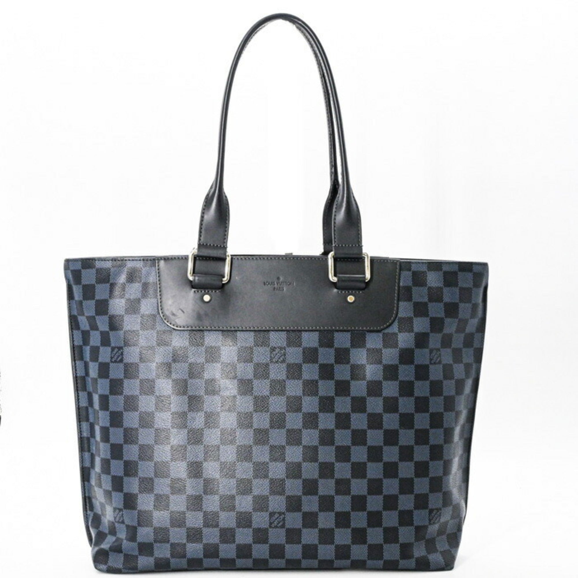Louis Vuitton Damier Cobalt Black Blue Damier Graphite Tote Bag (Pre-Owned)