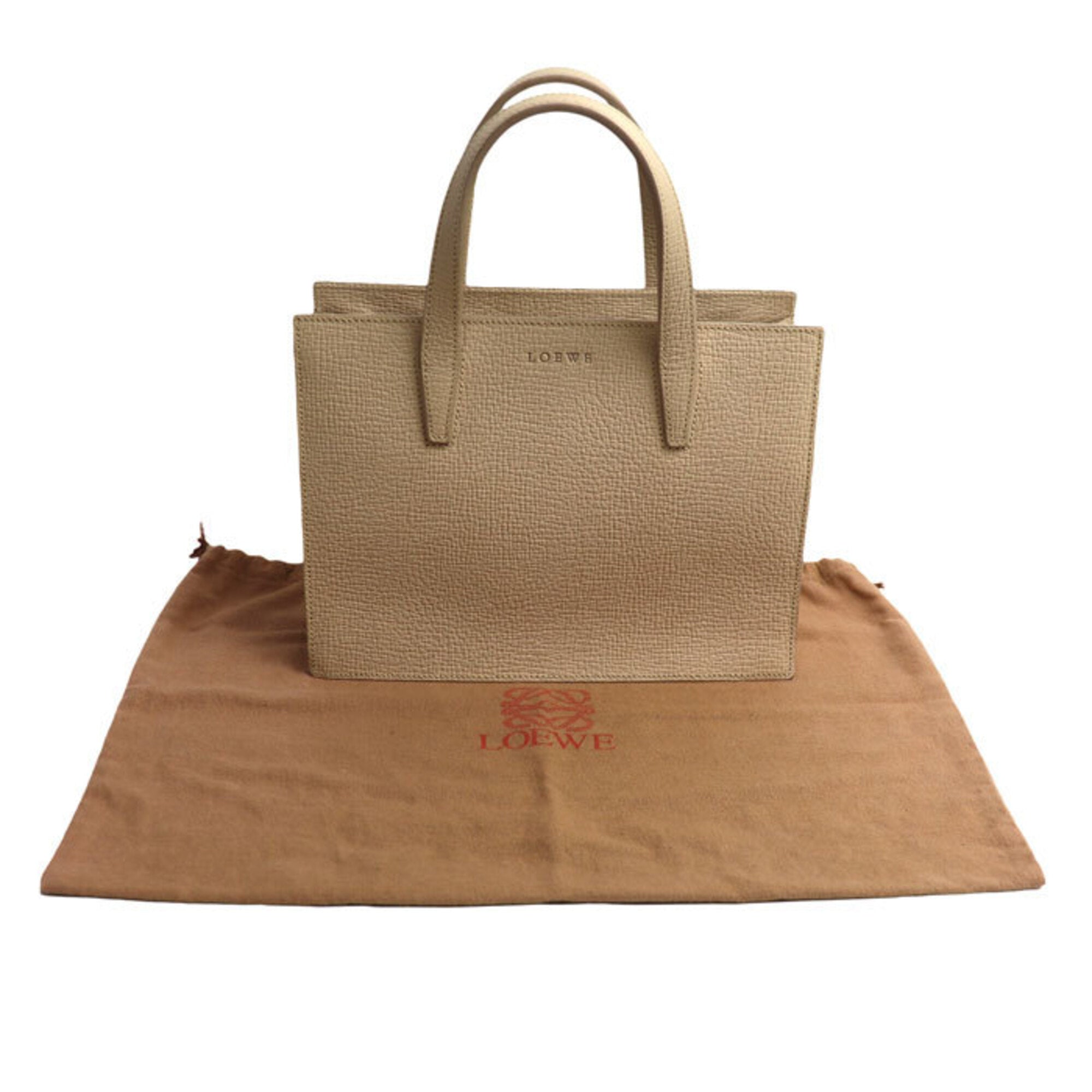 Loewe Beige Leather Handbag (Pre-Owned)