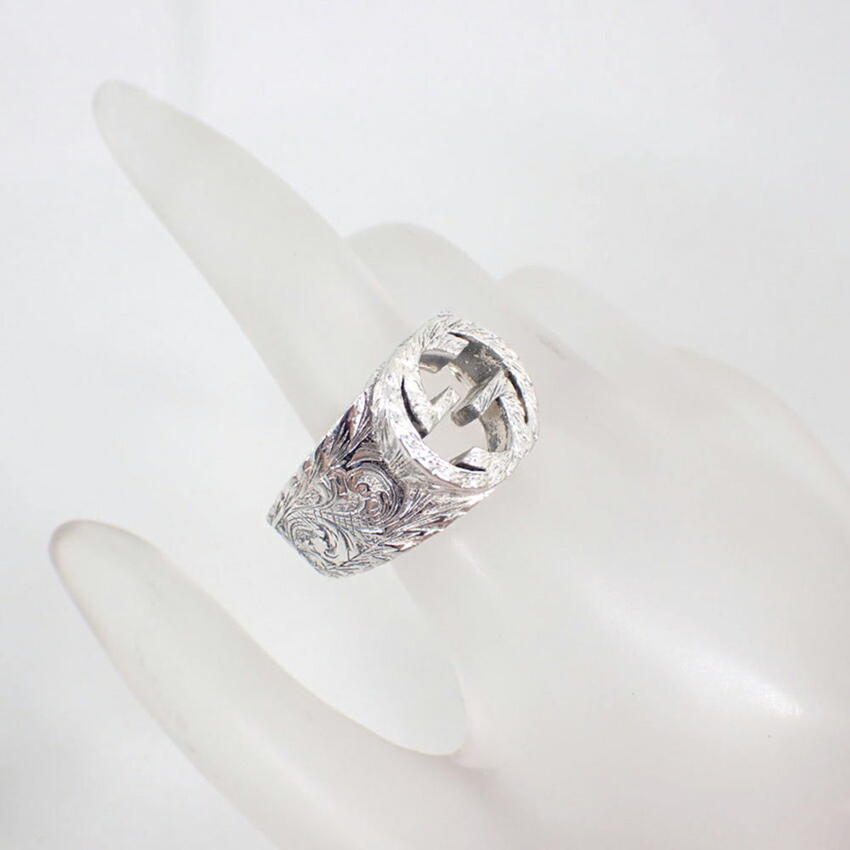 Gucci Sterling Silver 925 Band Ring (Pre-Owned)