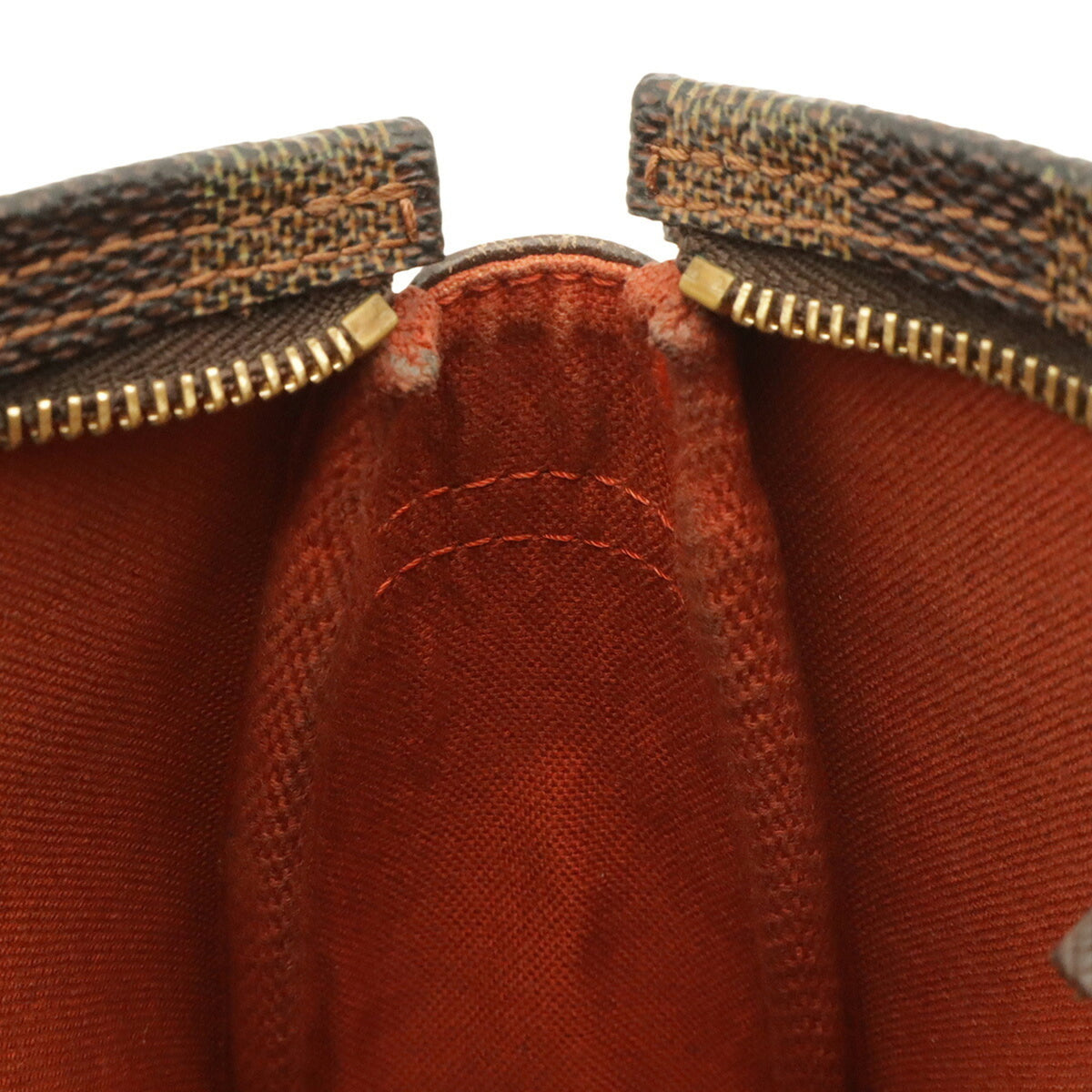 Louis Vuitton Black Brown Damier Canvas Damier Canvas Handbag Pochette Pouch Shoulder Bag (Pre-Owned)