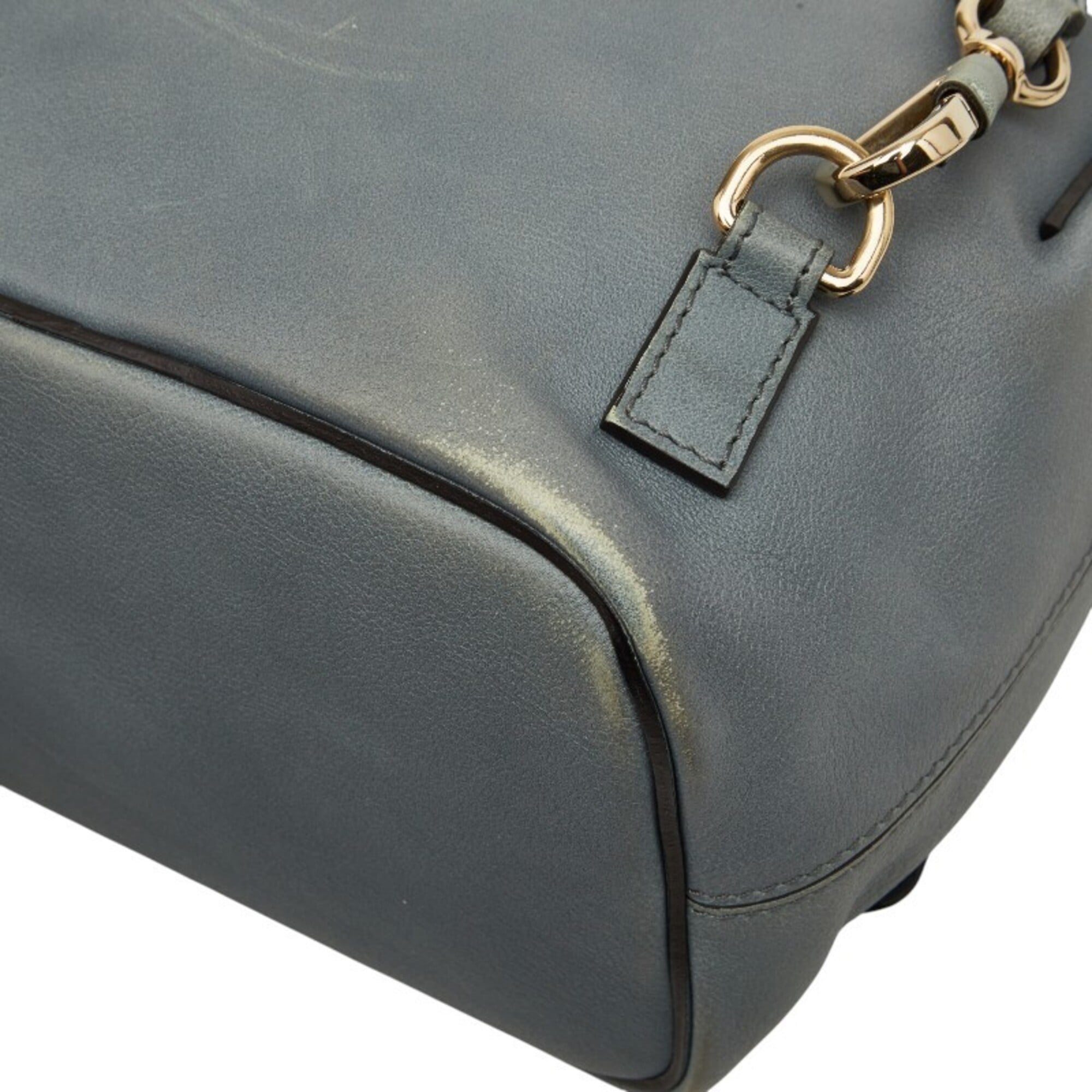 Chloé Gray Suede Leather Shoulder Bag (Pre-Owned)