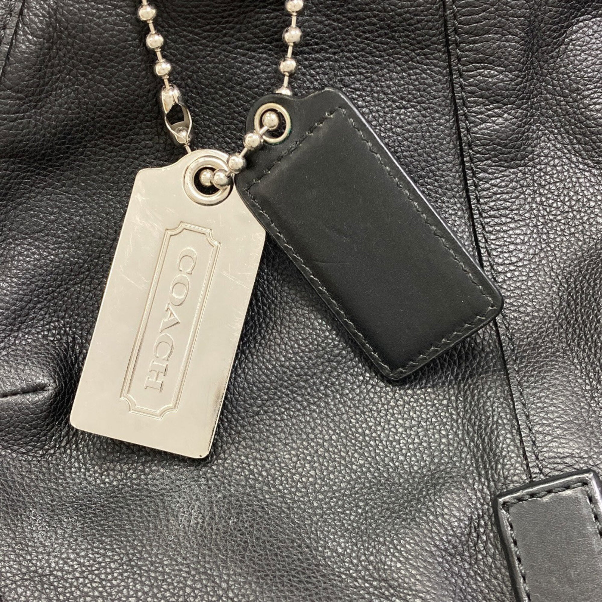 Coach Black Leather Backpack (Pre-Owned)