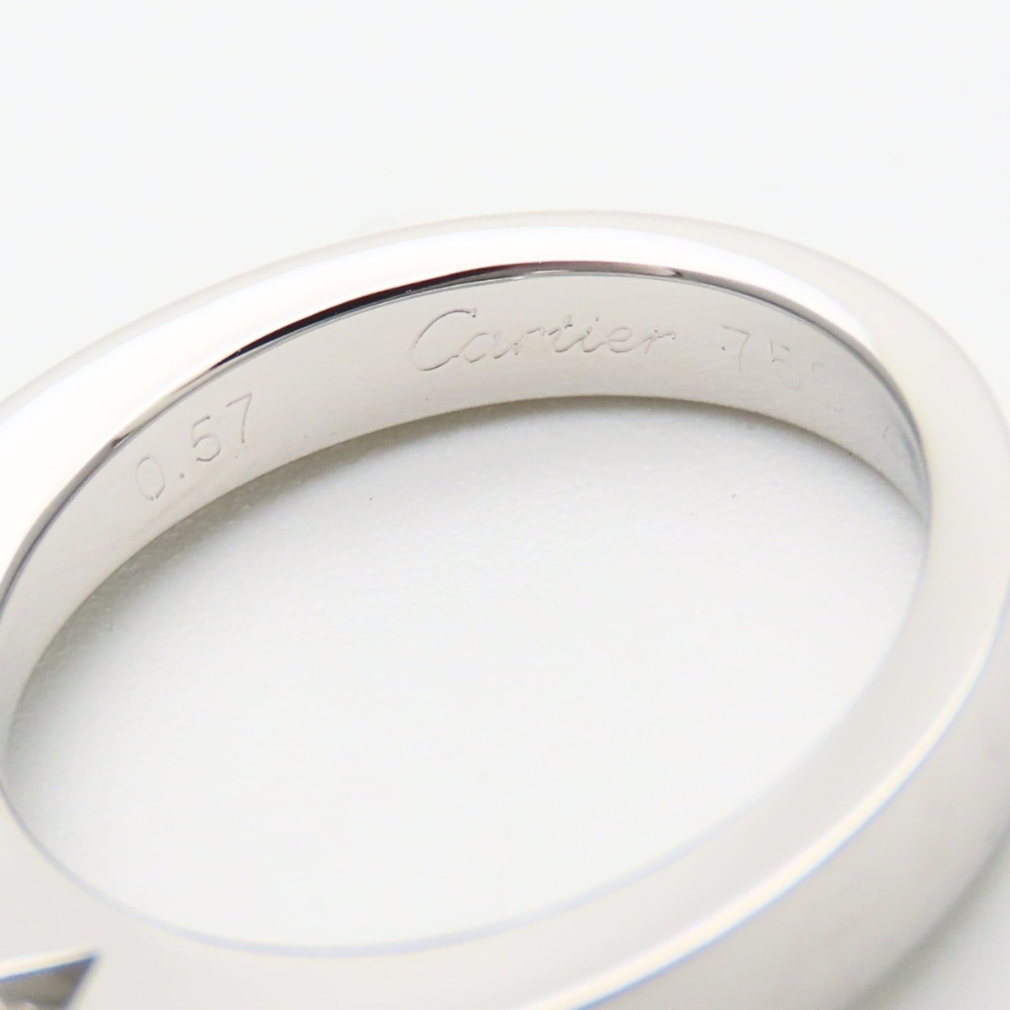 Cartier White Gold White Gold (18K) Band Ring (Pre-Owned)