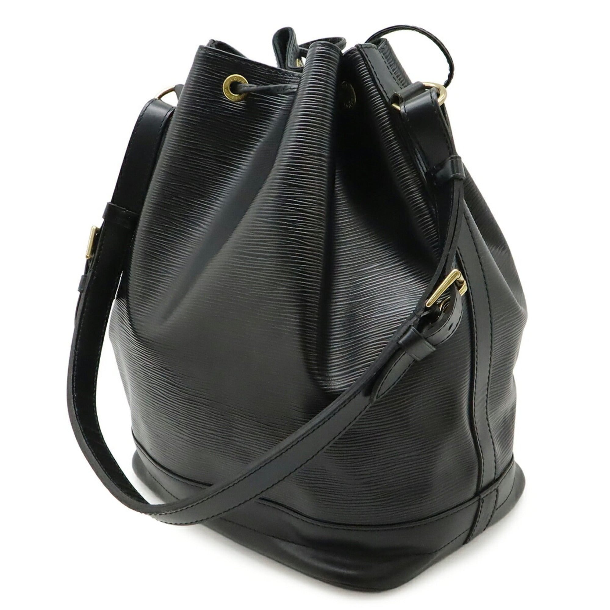 Louis Vuitton Black Noir Epi Leather Shoulder Bag (Pre-Owned)