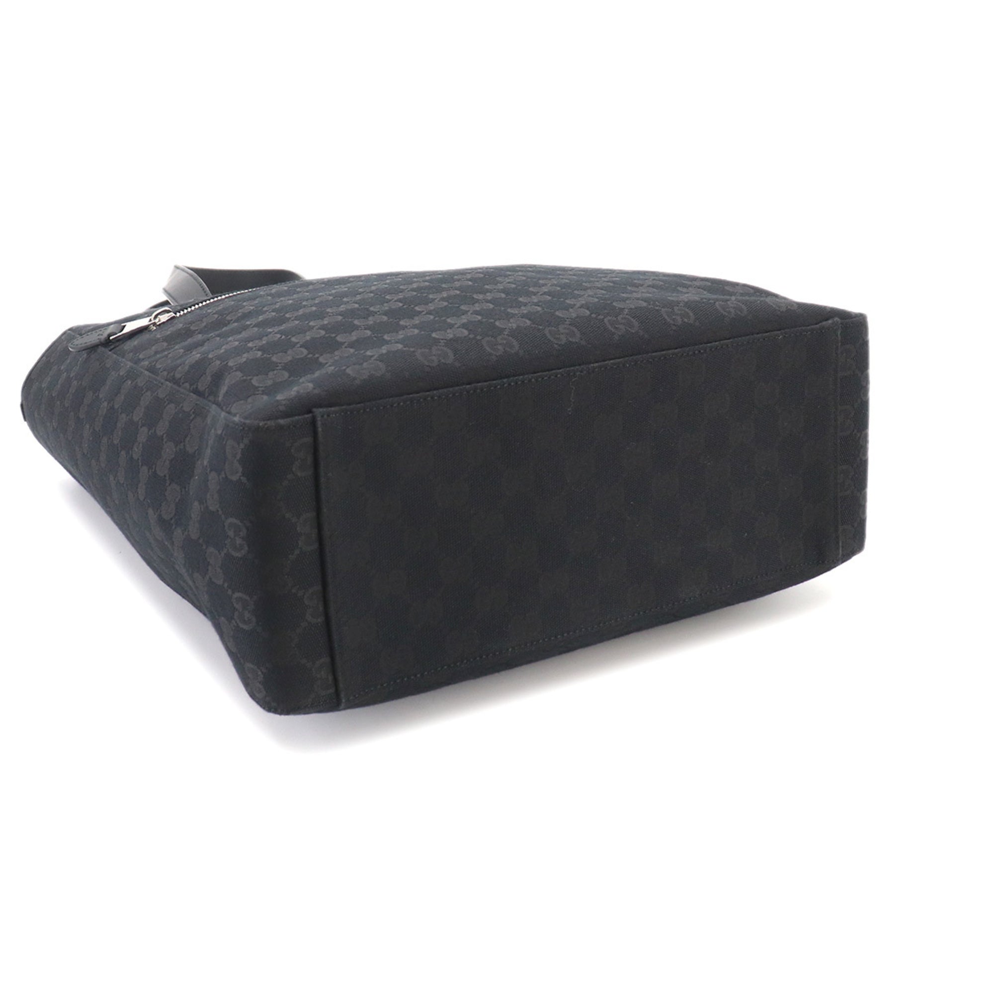 Gucci Gg Canvas Black Gg Canvas Handbag Tote Bag (Pre-Owned)