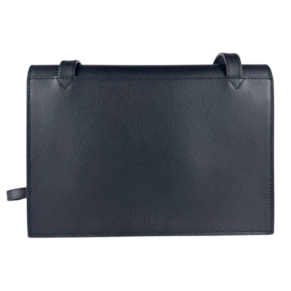 Versace Black Leather Shoulder Bag (Pre-Owned)