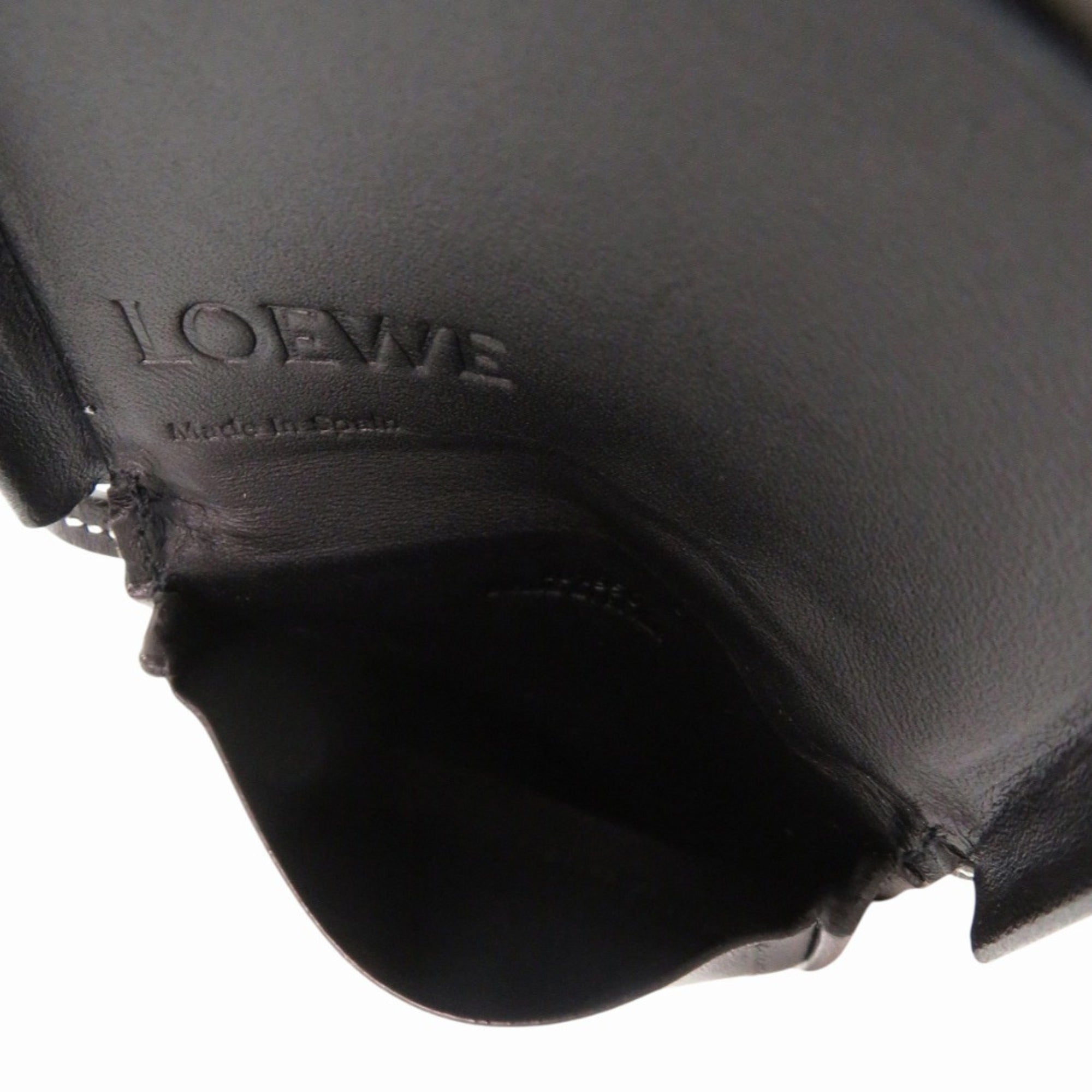 Loewe Black Leather Coin Purse/Coin Case (Pre-Owned)