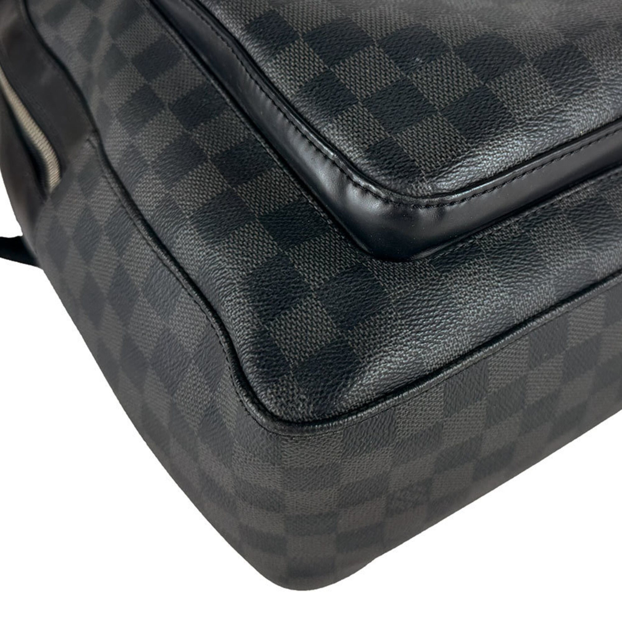 Louis Vuitton Black Damier Graphite Damier Graphite Backpack (Pre-Owned)