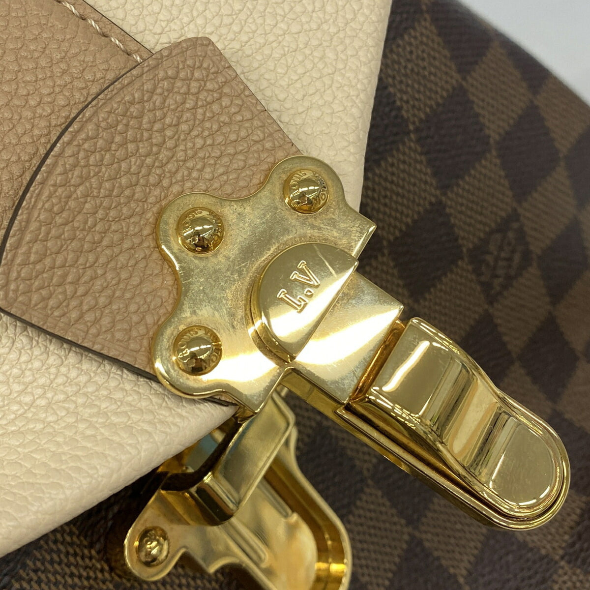 Louis Vuitton Cream Ebene Backpack (Pre-Owned)